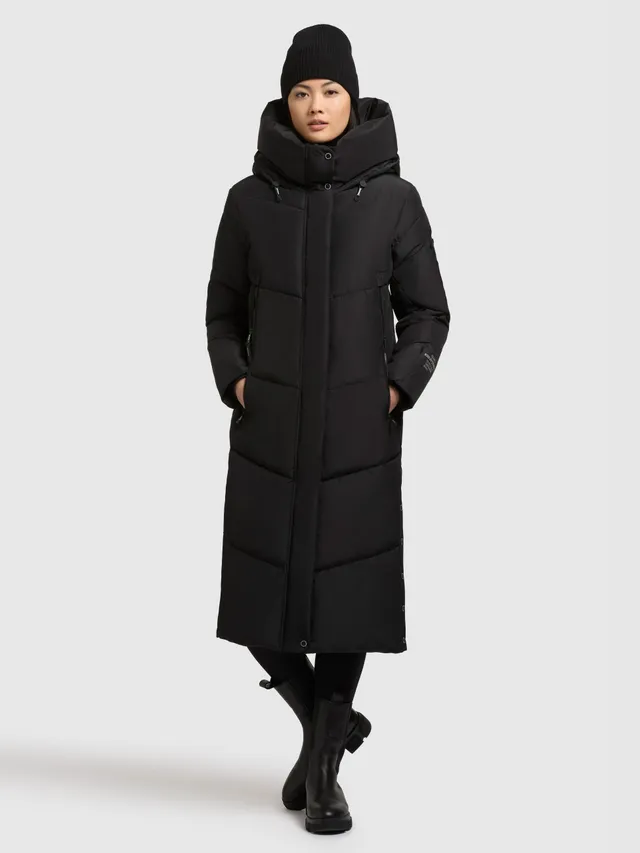 khujo-pulset-damen-steppmantel-knielang-matt-black image 1