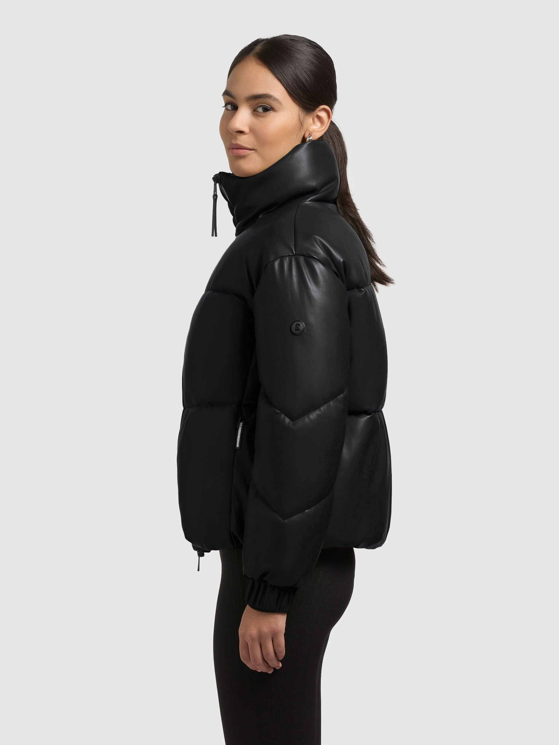 khujo-jacke-khalia-black-h-ftlange-winterjacke-in-lederoptik-mit-stehkragen image 5