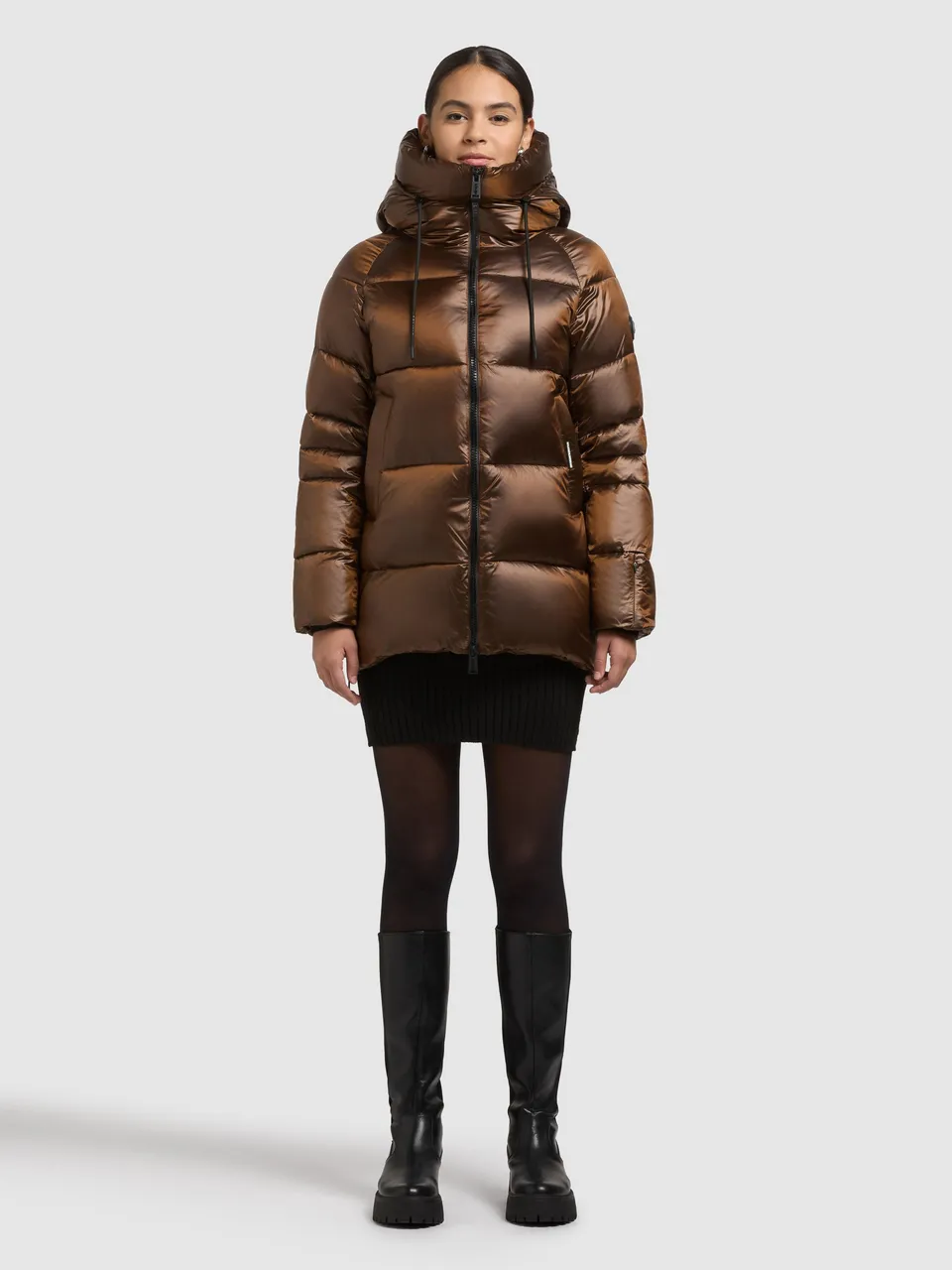 khujo-jacke-cara-copper-brown-gl-nzende-steppjacke-damen-h-ftlang image 1