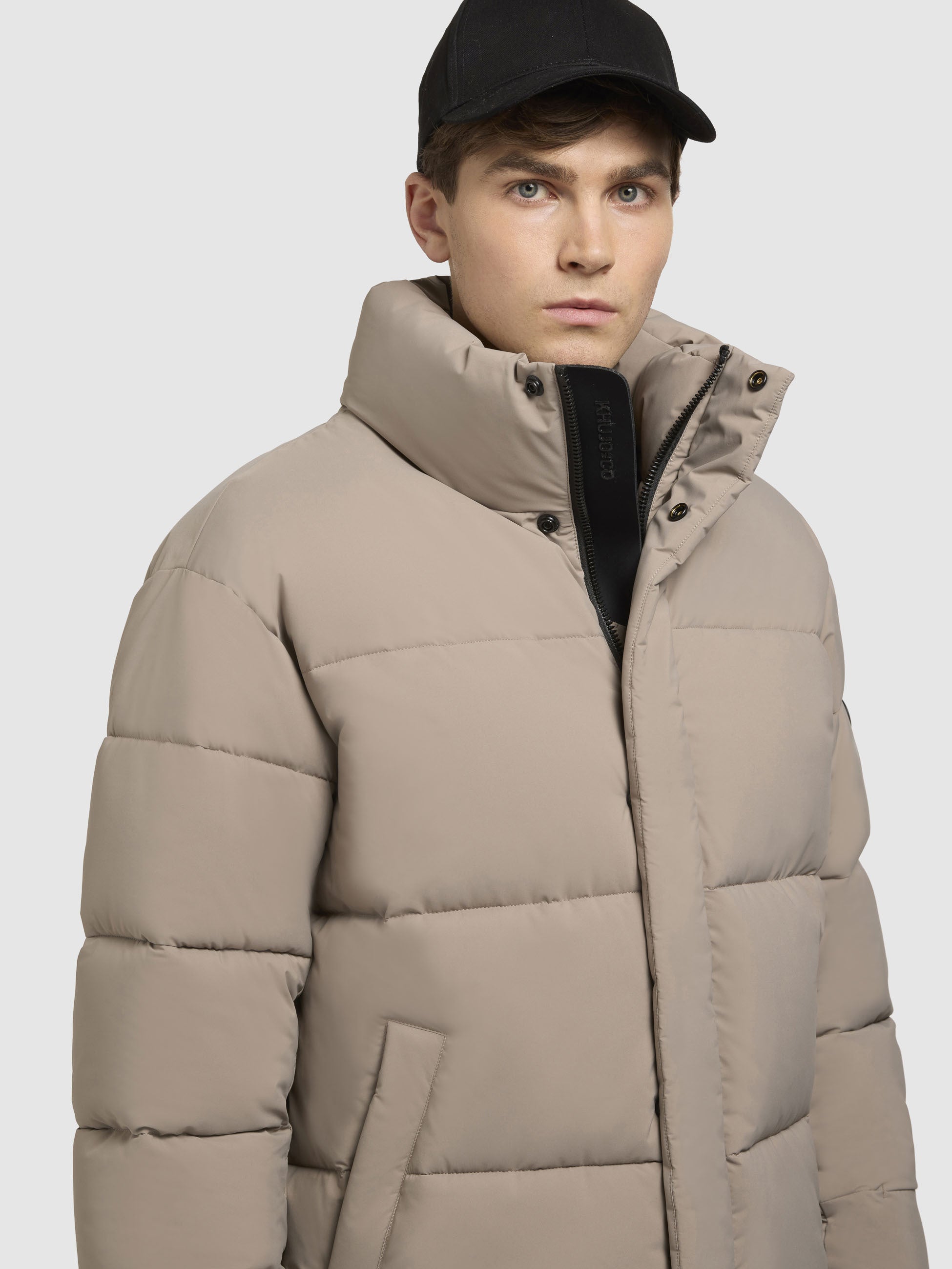 khujo-dungh-matt-steppjacke-graubeige-h-ftlang-loose-fit image 7