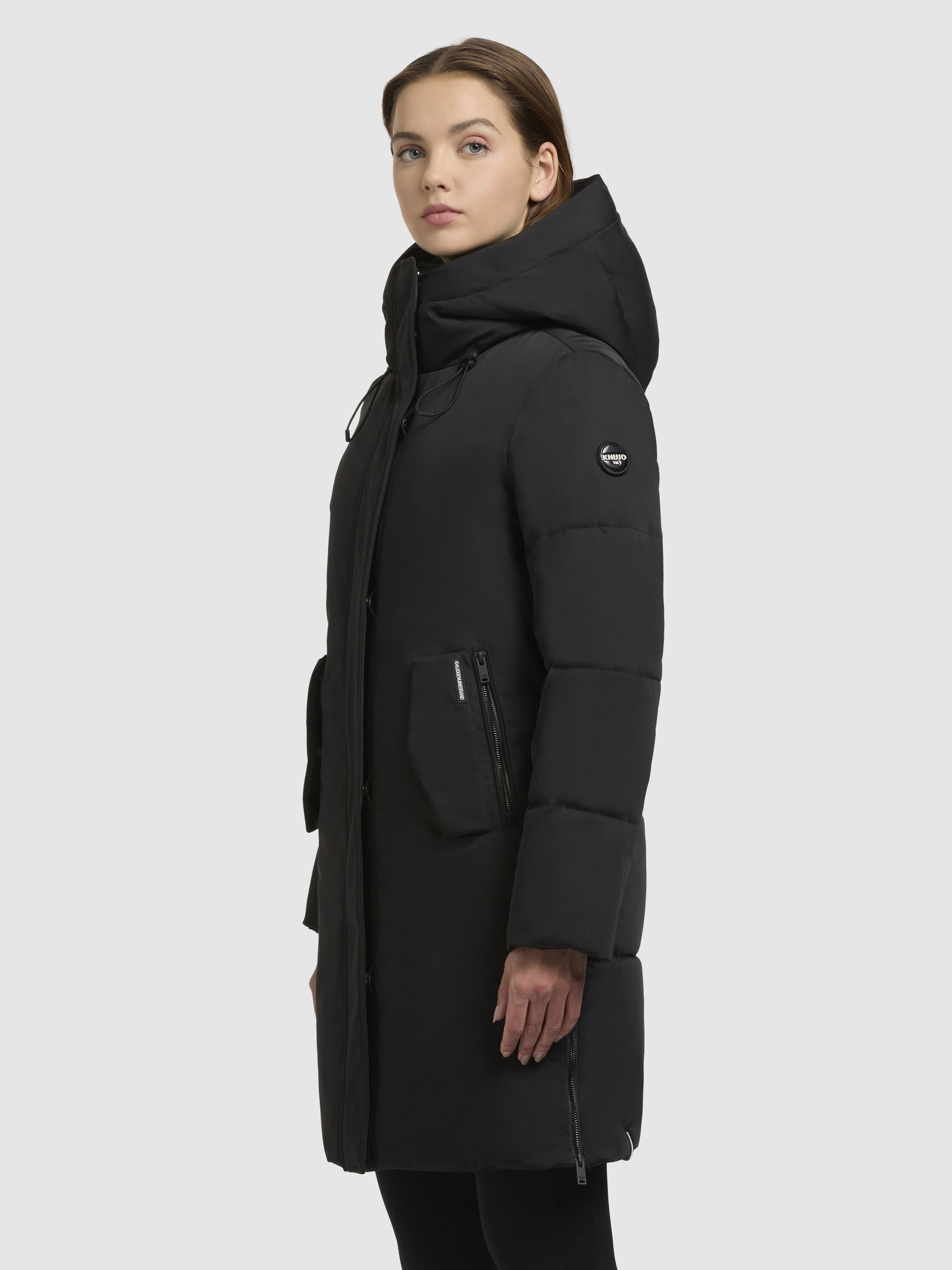 khujo-mantel-leane-schwarz-knielanger-winterparka image 5