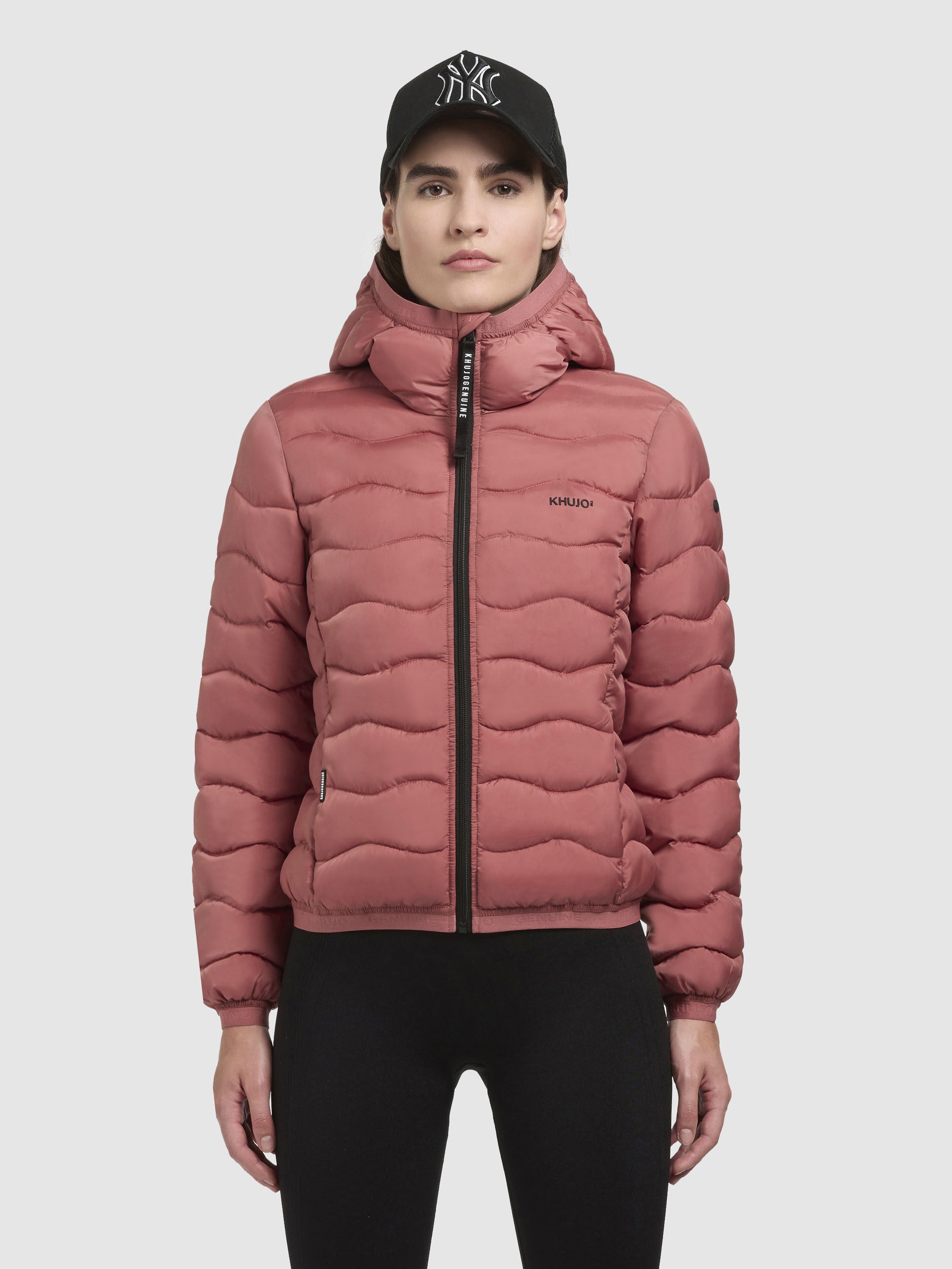 khujo-nargo-jacke-rostrot-damen-leichte-steppjacke-slim-fit image 4