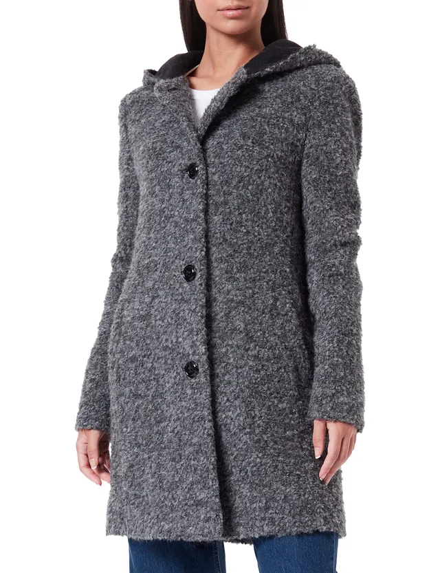 gil-bret-monaco-damen-wollmantel-mit-kapuze-boucl-wintermantel image 1