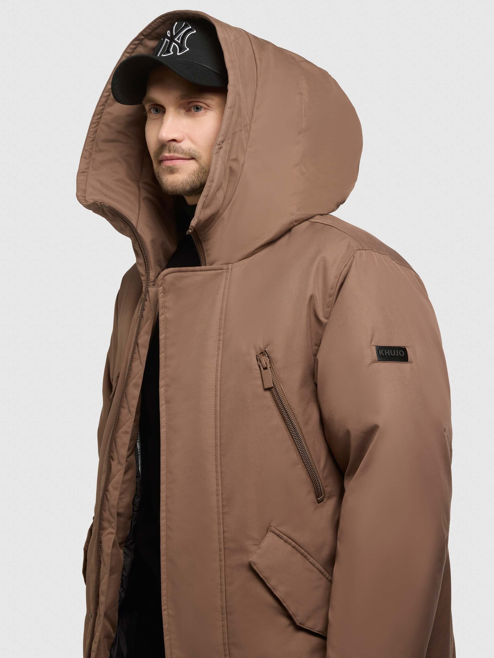 khujo-nate-parka-mantel-rust-brown image 7