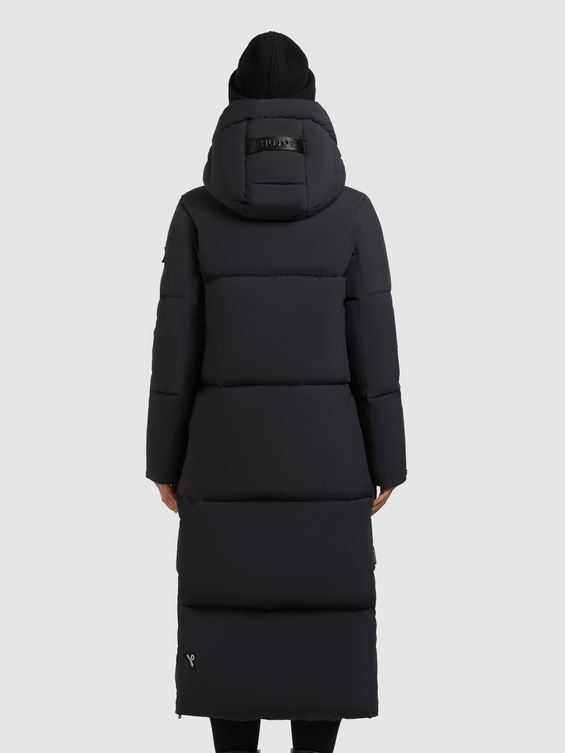khujo-mantel-lumra2-black-damen-steppmantel-wadenlang-regular-fit image 3