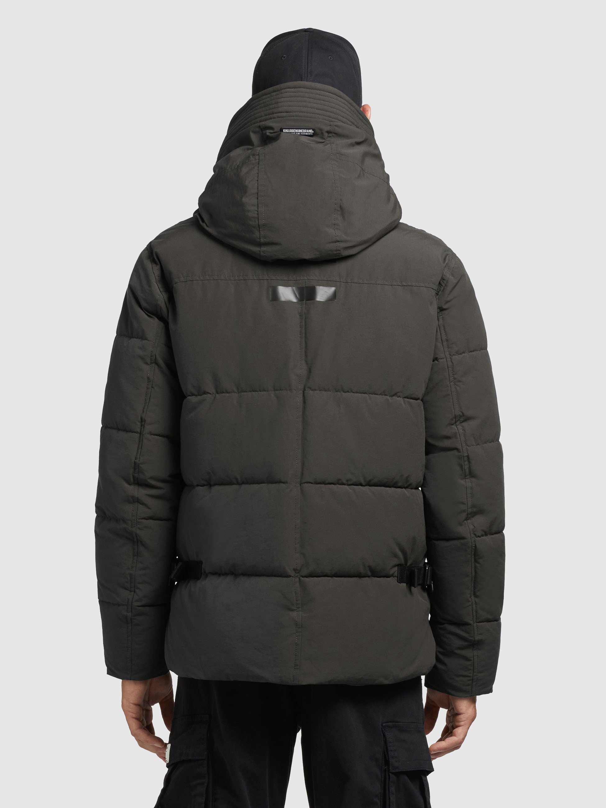 khujo-jacke-barat2-dunkel-olivgrau-damen-steppjacke-kurz-mit-kapuze image 3