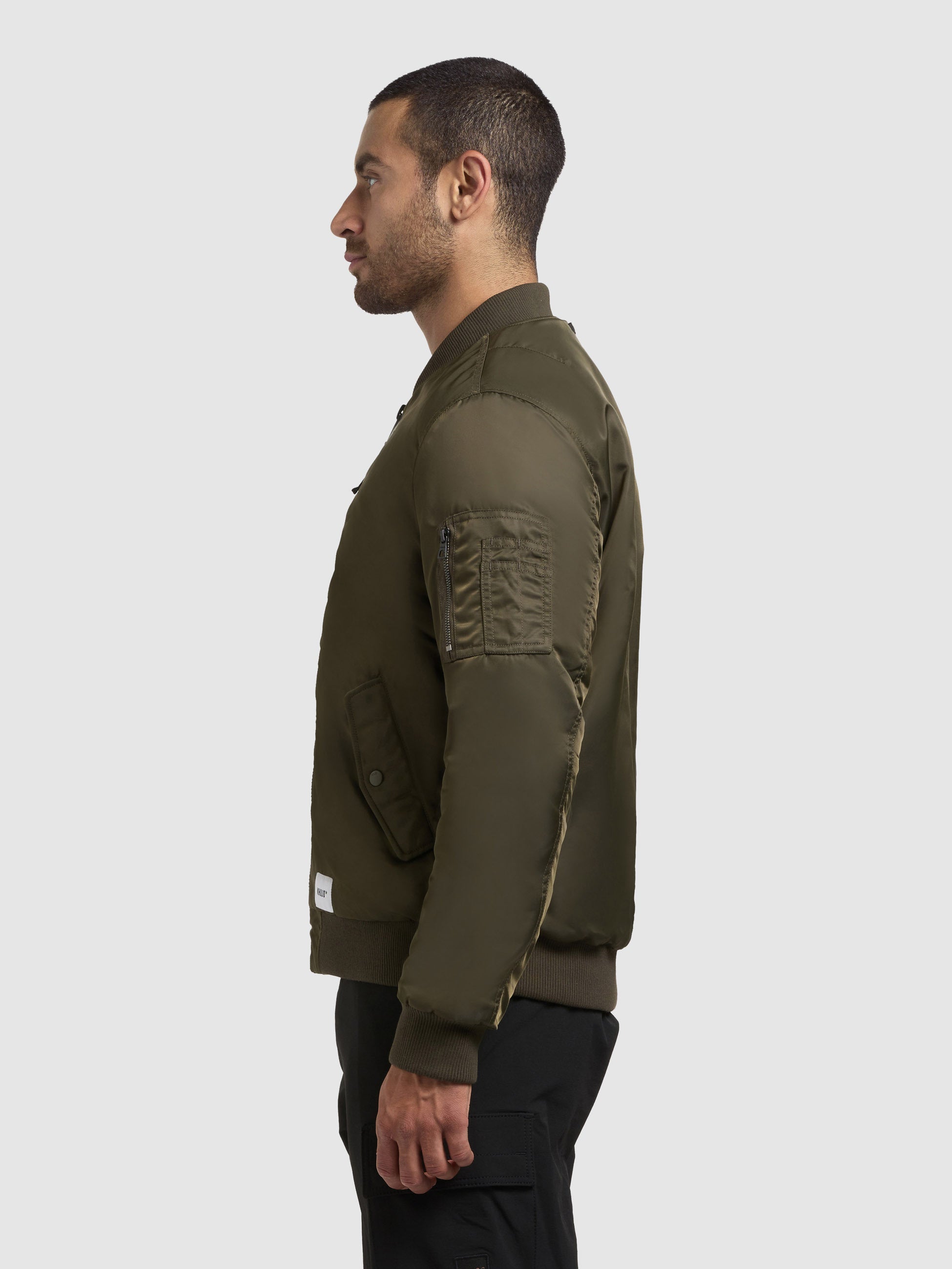 khujo-jacke-adon-forest-green-bomberjacke-h-ftlang image 5
