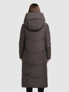khujo-coat-pulset-matt-graphite-gray-knielanger-winter-steppmantel image 3