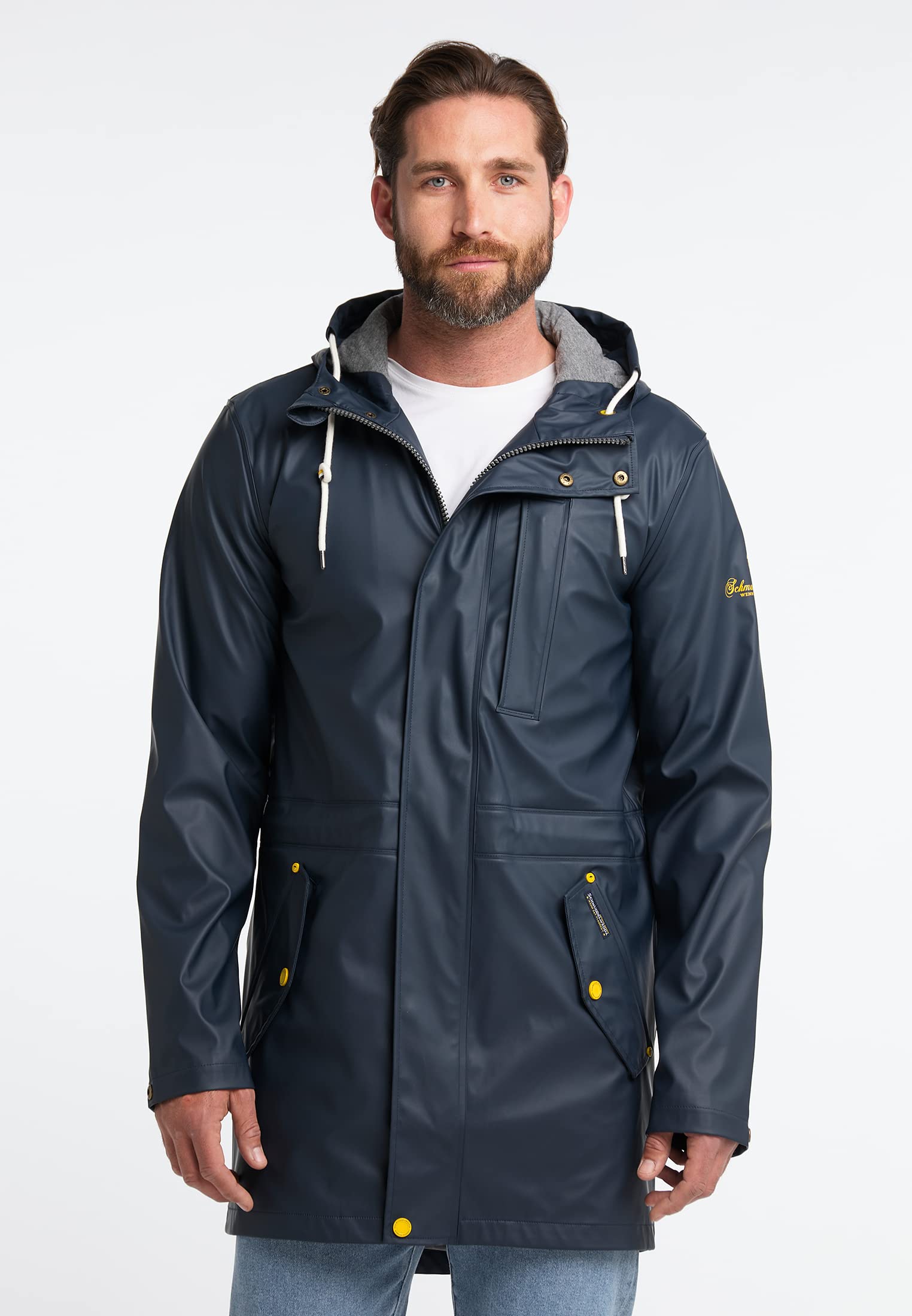 schmuddelwedda-herren-regenmantel-3in1-mit-sweatshirt-innenjacke image 3