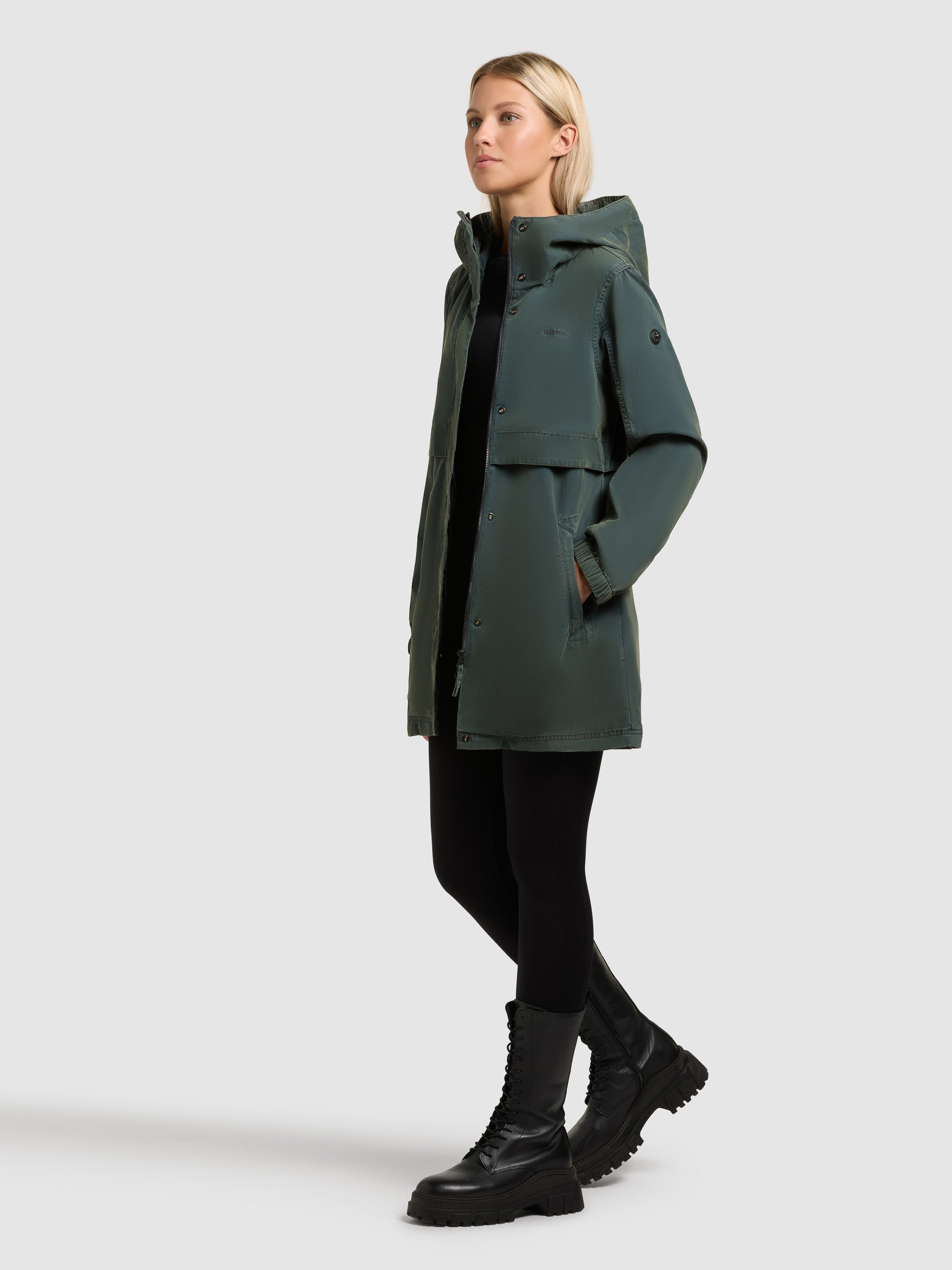khujo-jacke-brava-atlantic-blue-slim-fit-kapuzenjacke-f-r-damen image 2