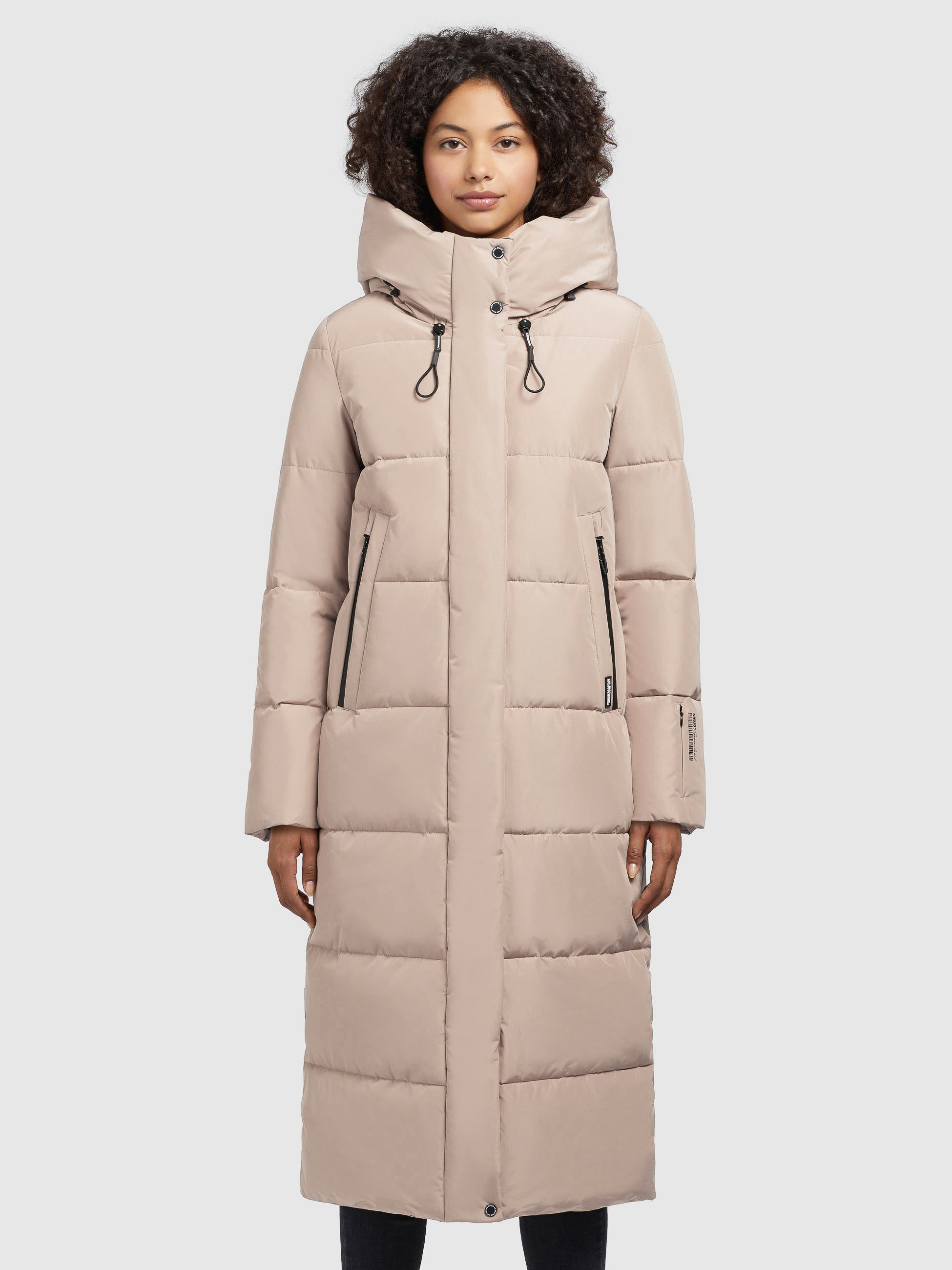 khujo-mantel-soulani3-hellbeige-wattierter-wadenlanger-damen-steppmantel image 4