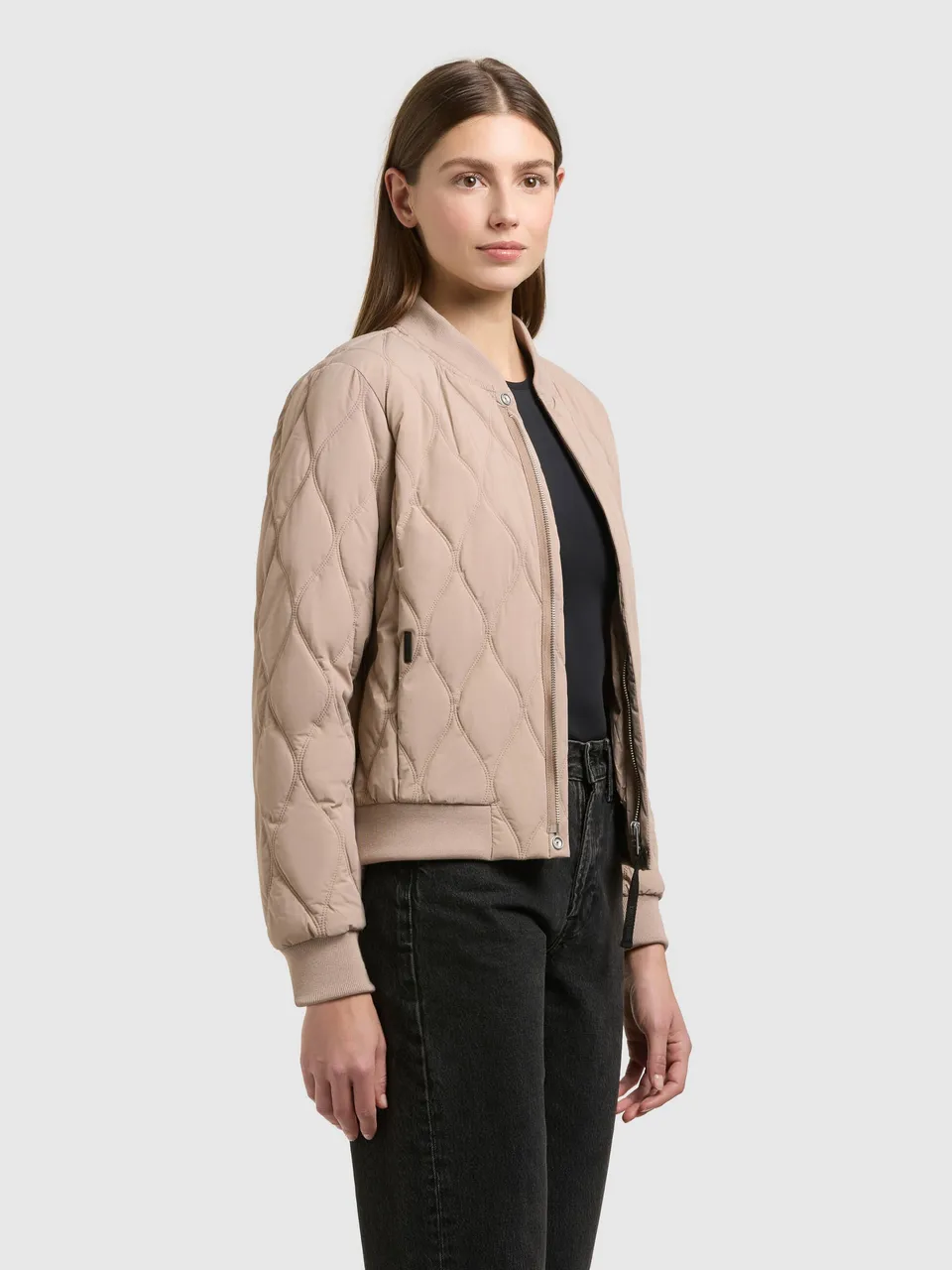 khujo-jacke-feen2-latte-beige-damen-steppjacke-regular-fit image 1
