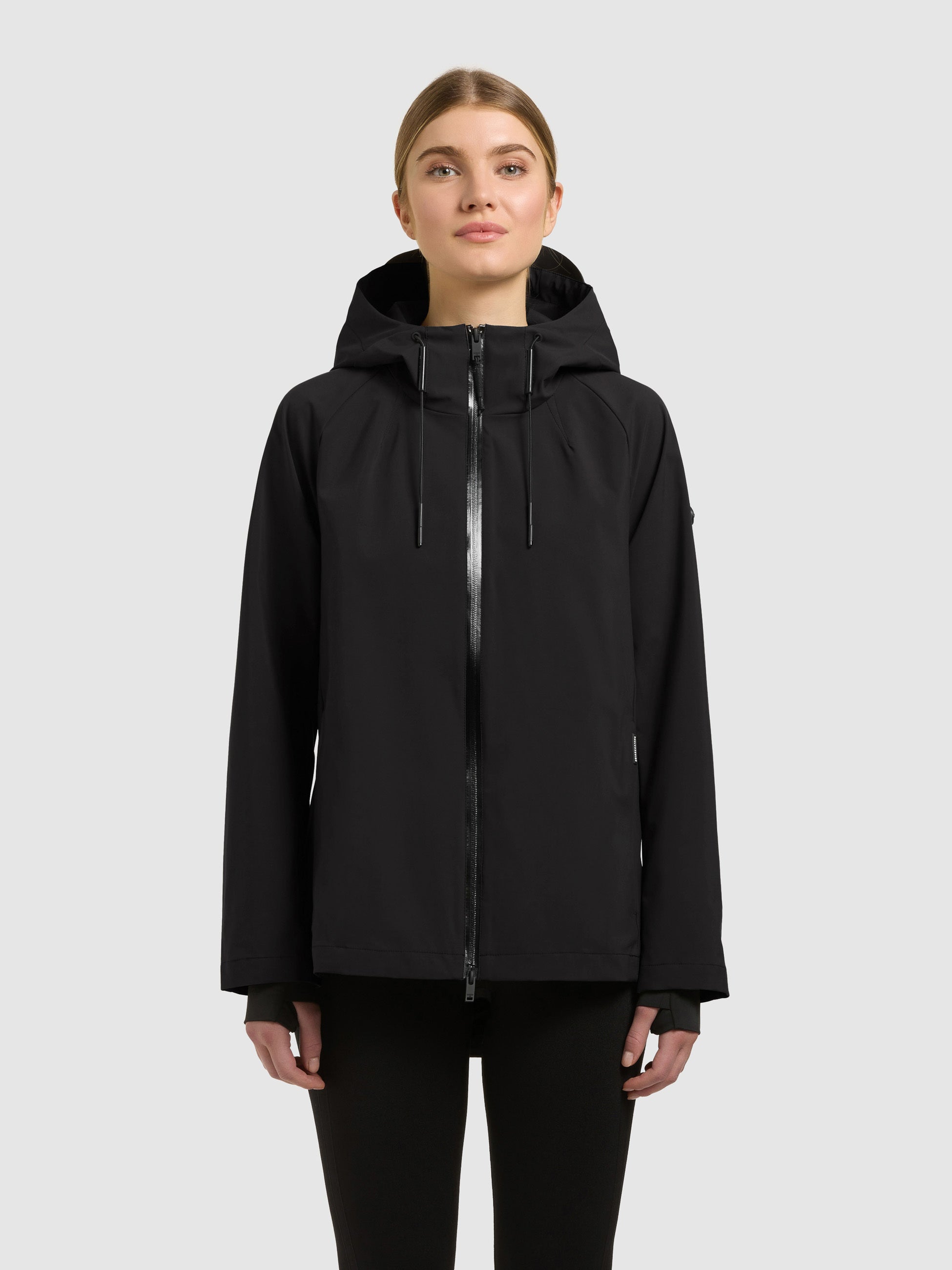 khujo-jacke-wrem-black-damen-kapuzenjacke-wasserabweisend image 1
