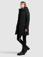 khujo-tiff-damen-coat-mantel-black-slim image 2