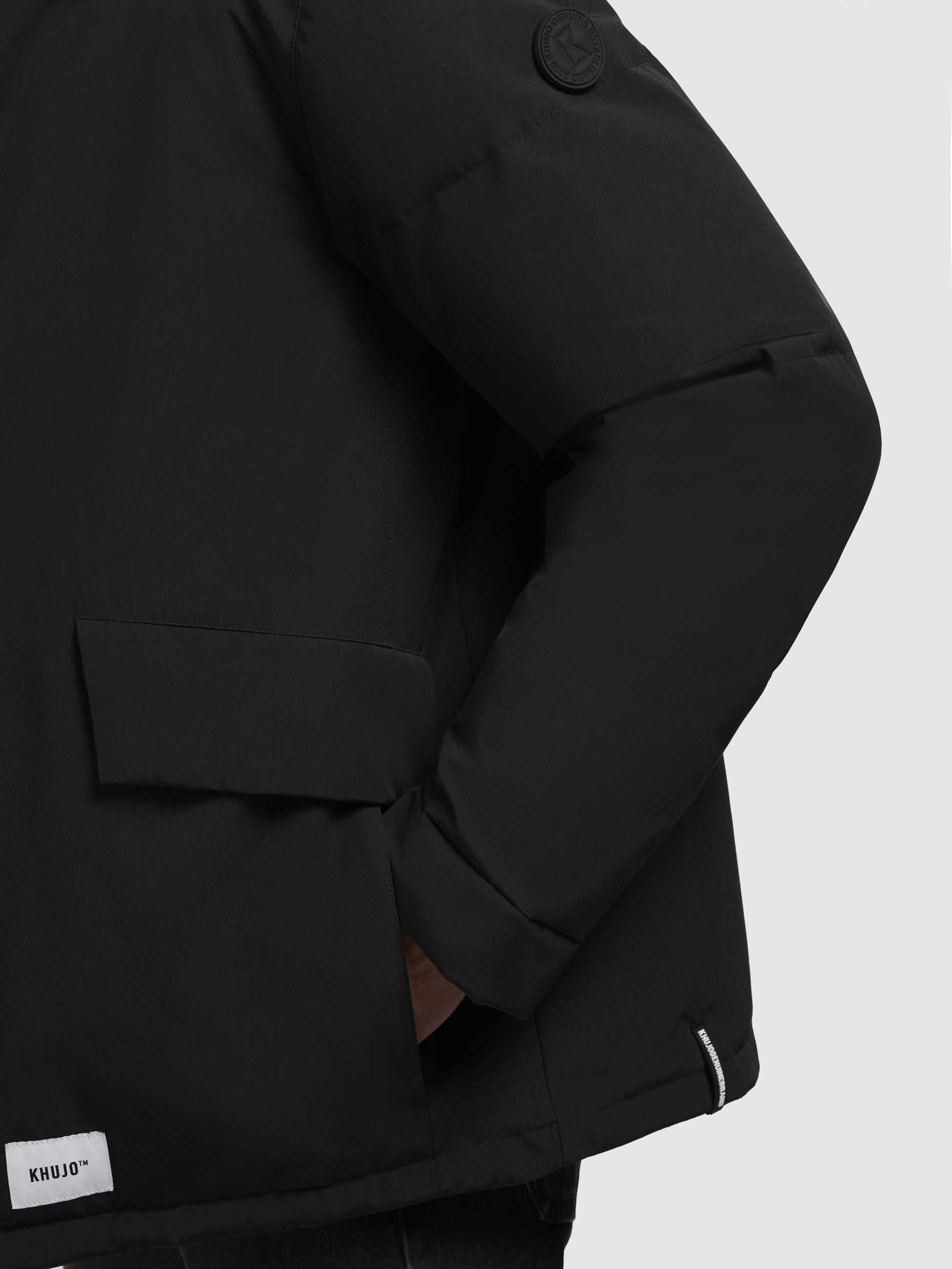 khujo-jacke-gero-schwarz-damen-winterjacke-mit-kapuze image 8