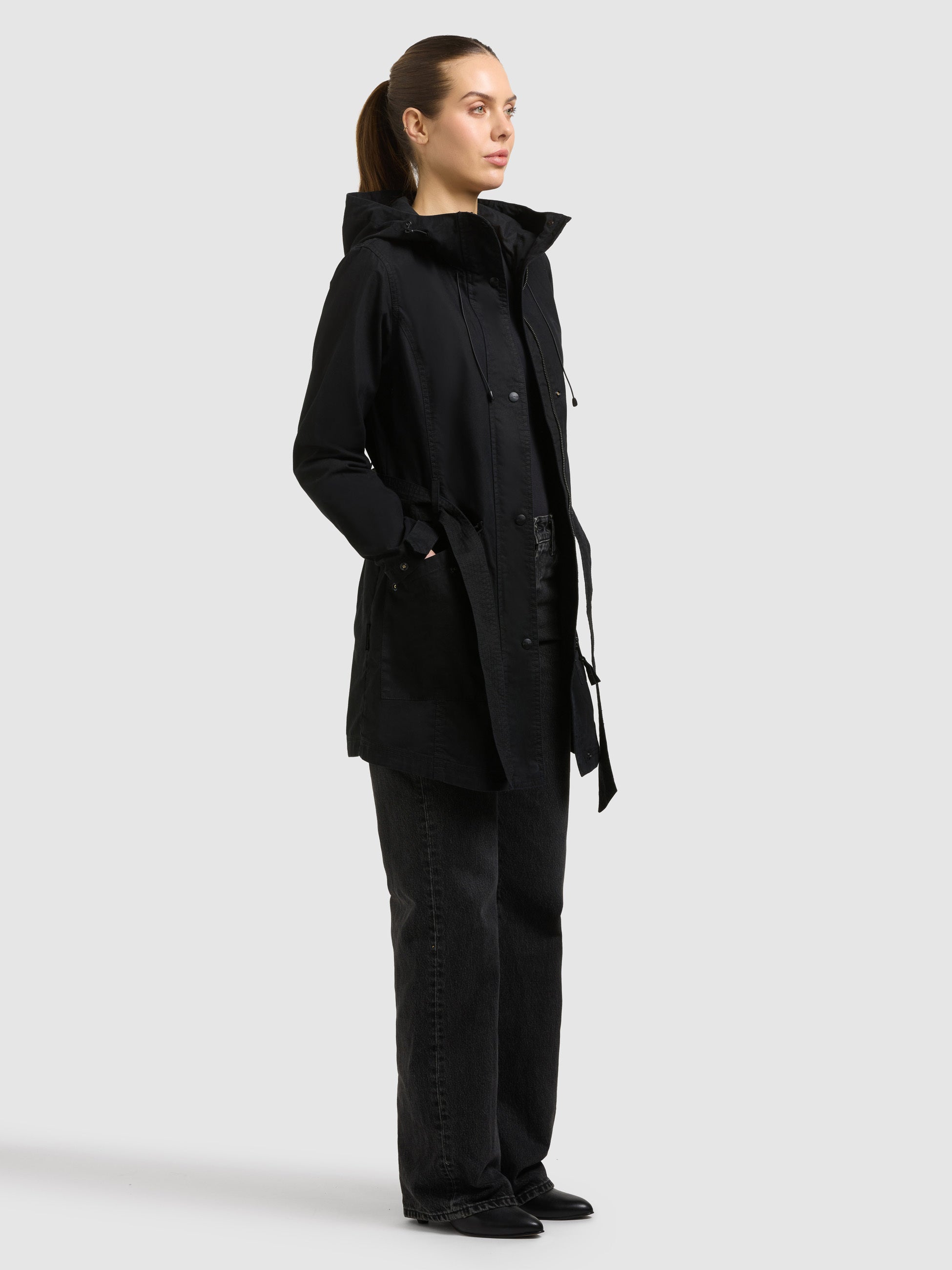 khujo-jacke-prea-damen-sommerparka-black-black-mit-g-rtel image 6