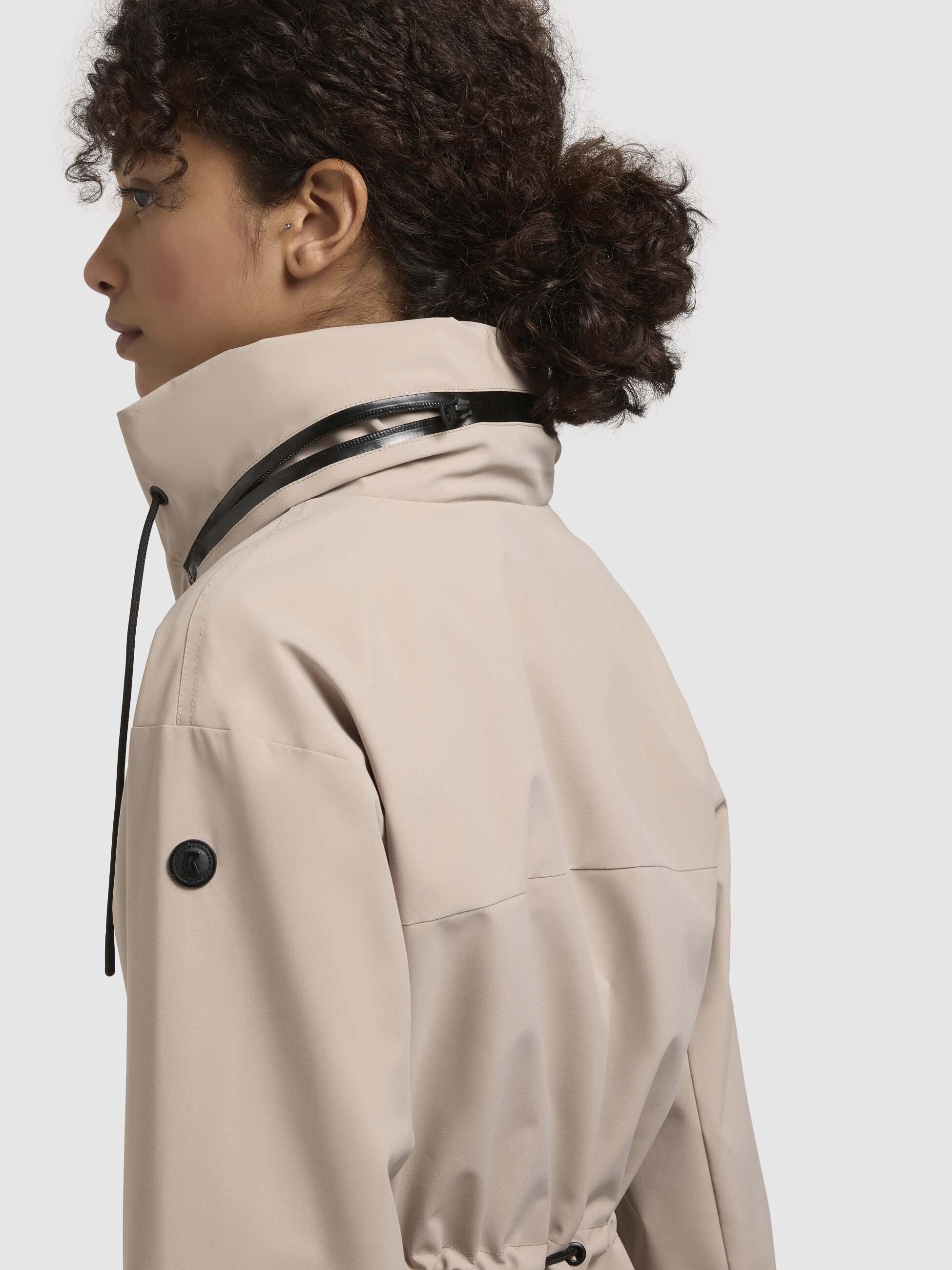 khujo-erthe-damen-mantel-beige-sommerparka-kurzmantel-leicht image 8