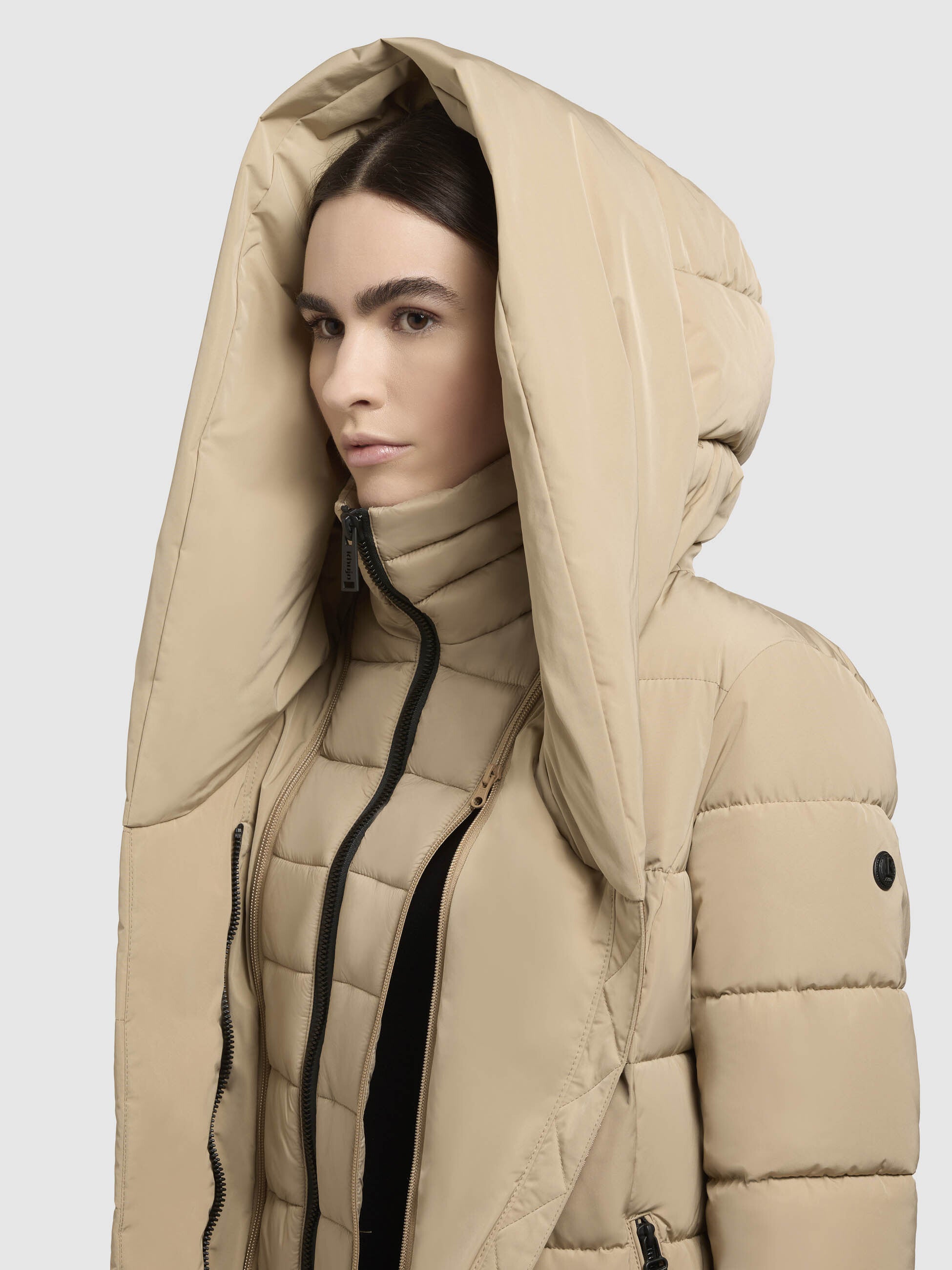 khujo-jacke-tenx-damen-parka-sand-mit-herausnehmbarem-einsatz image 7