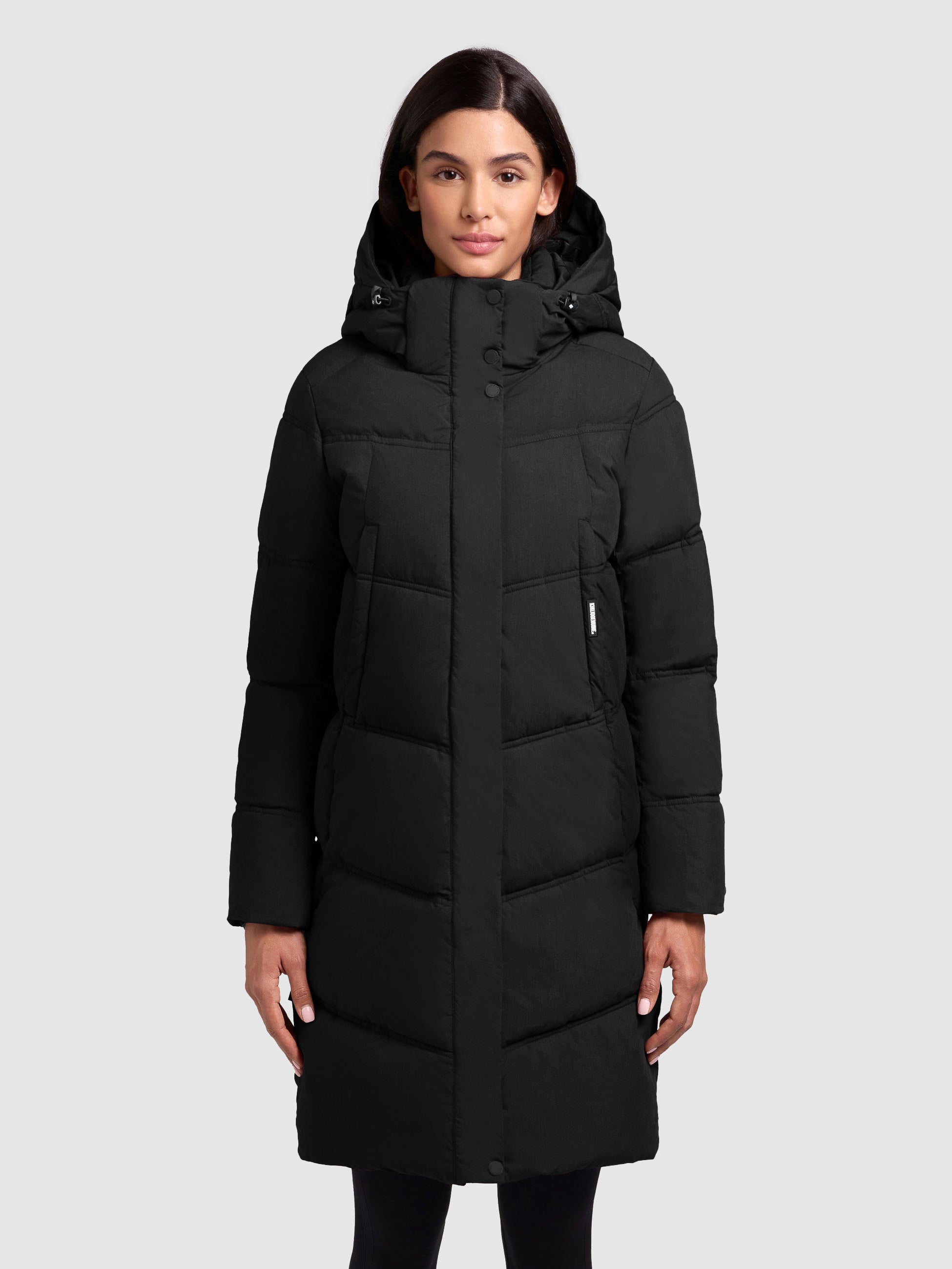 khujo-mantel-graya-black-damen-kurzmantel-regular-fit-mit-abnehmbarer-kapuze image 4