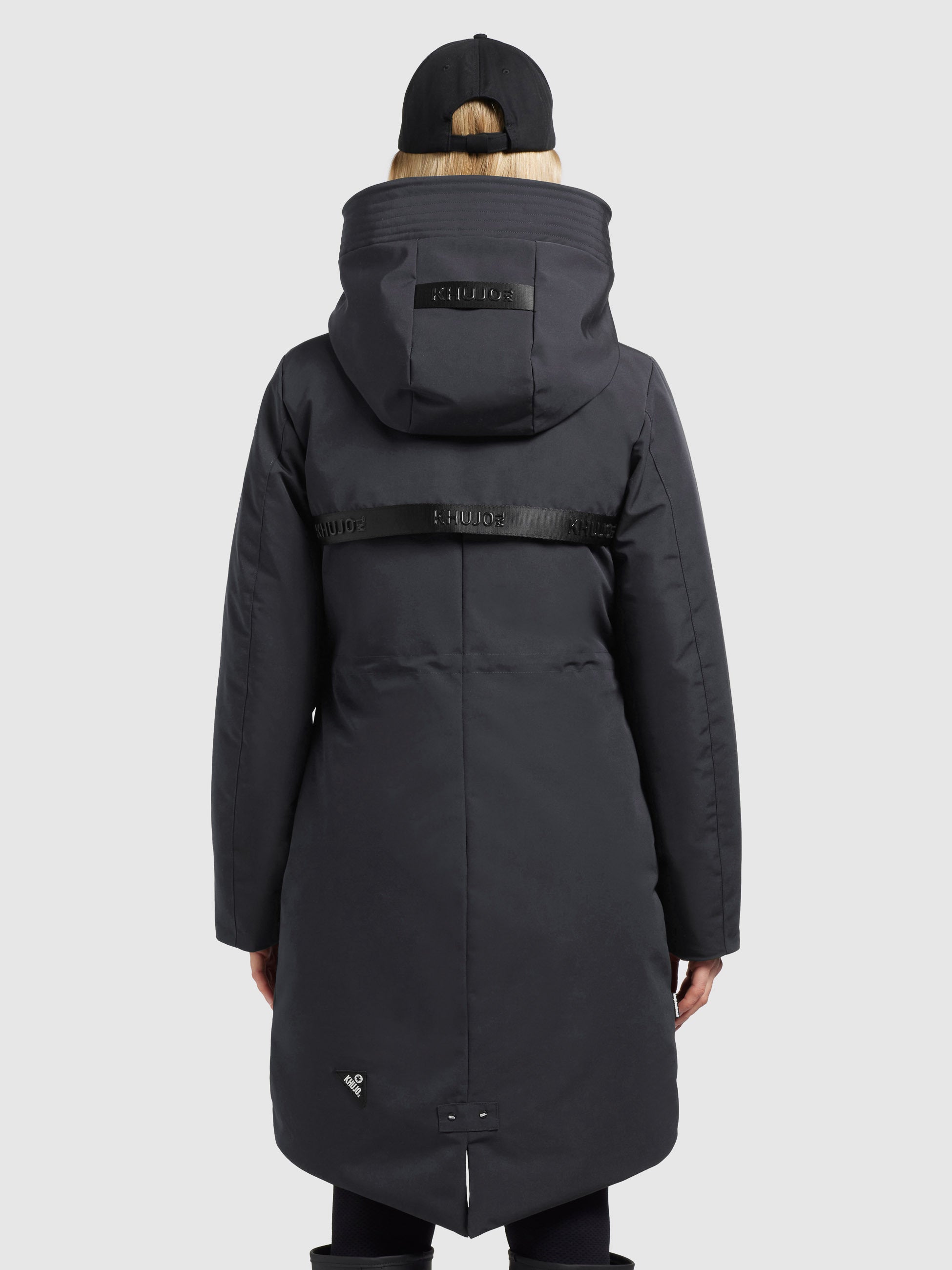 khujo-mantel-charlyn4-dunkelgrau-winterjacke-kurzmantel-wattiert image 3