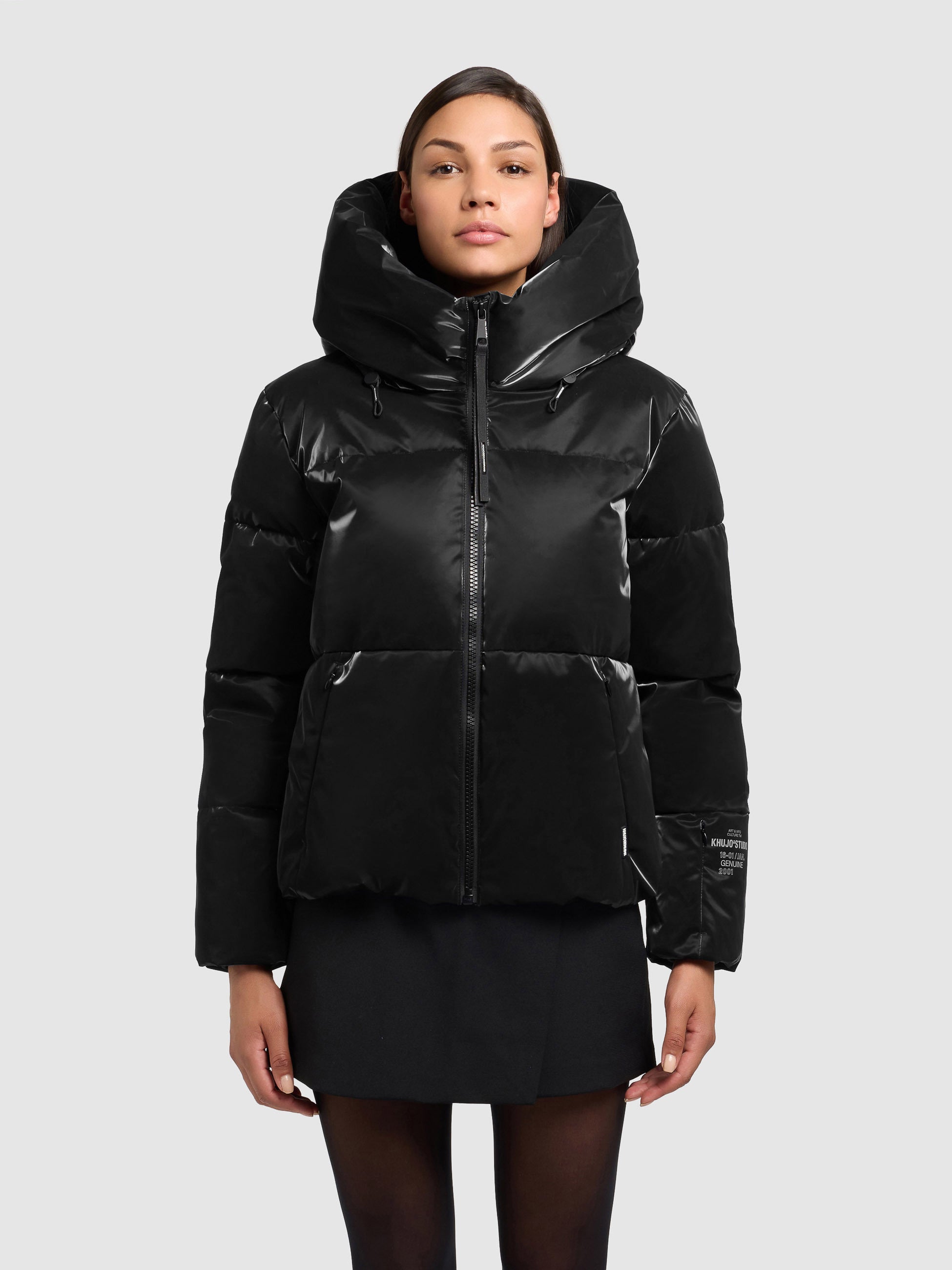 khujo-jacke-audrey-shiny-black-steppjacke-damen image 4