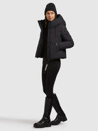khujo-jacke-dafna-black-damen-steppjacke-kurz-slim-fit image 6