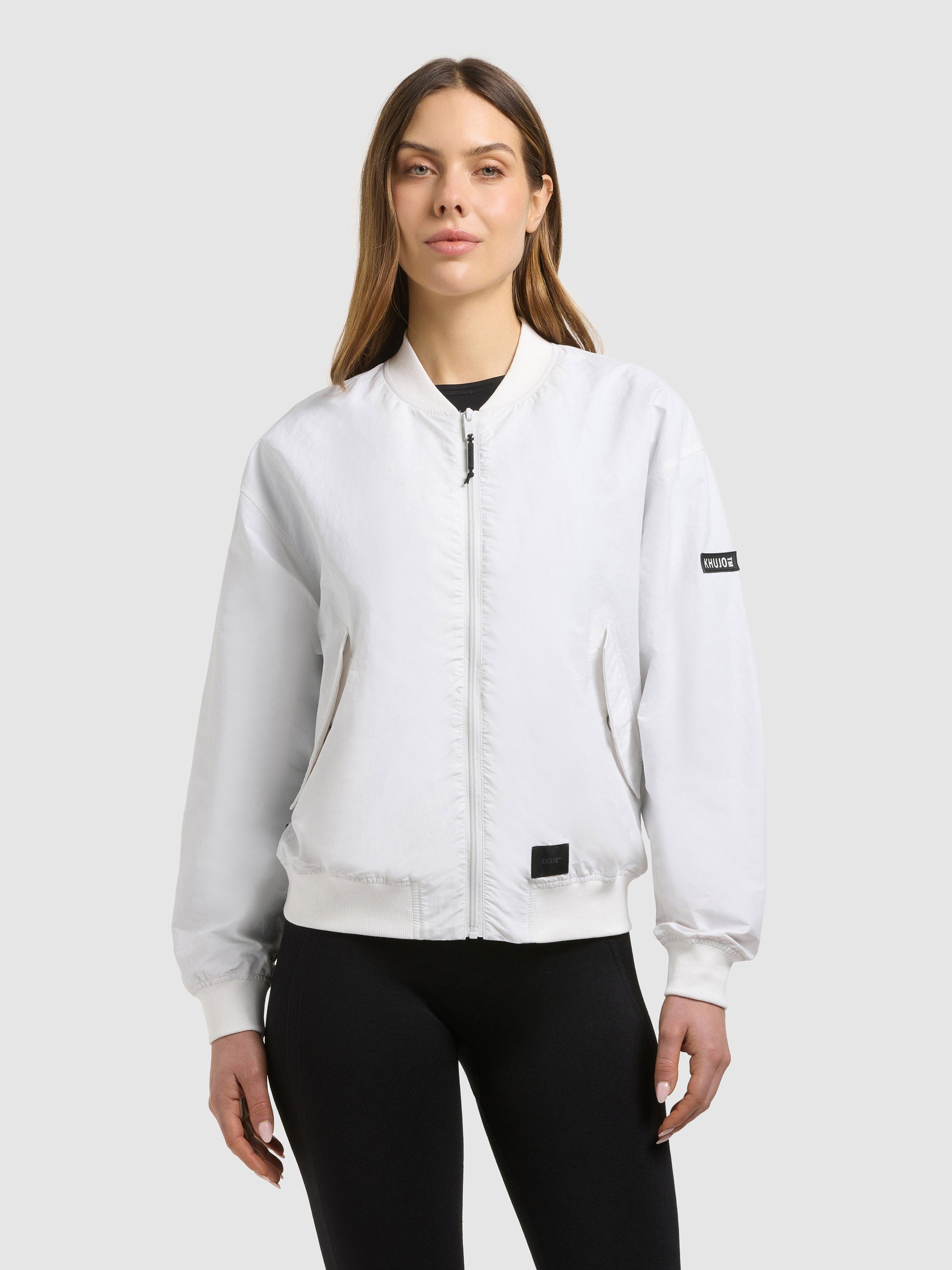 khujo-jacke-facee-damen-blouson-off-white-mit-tasche image 4