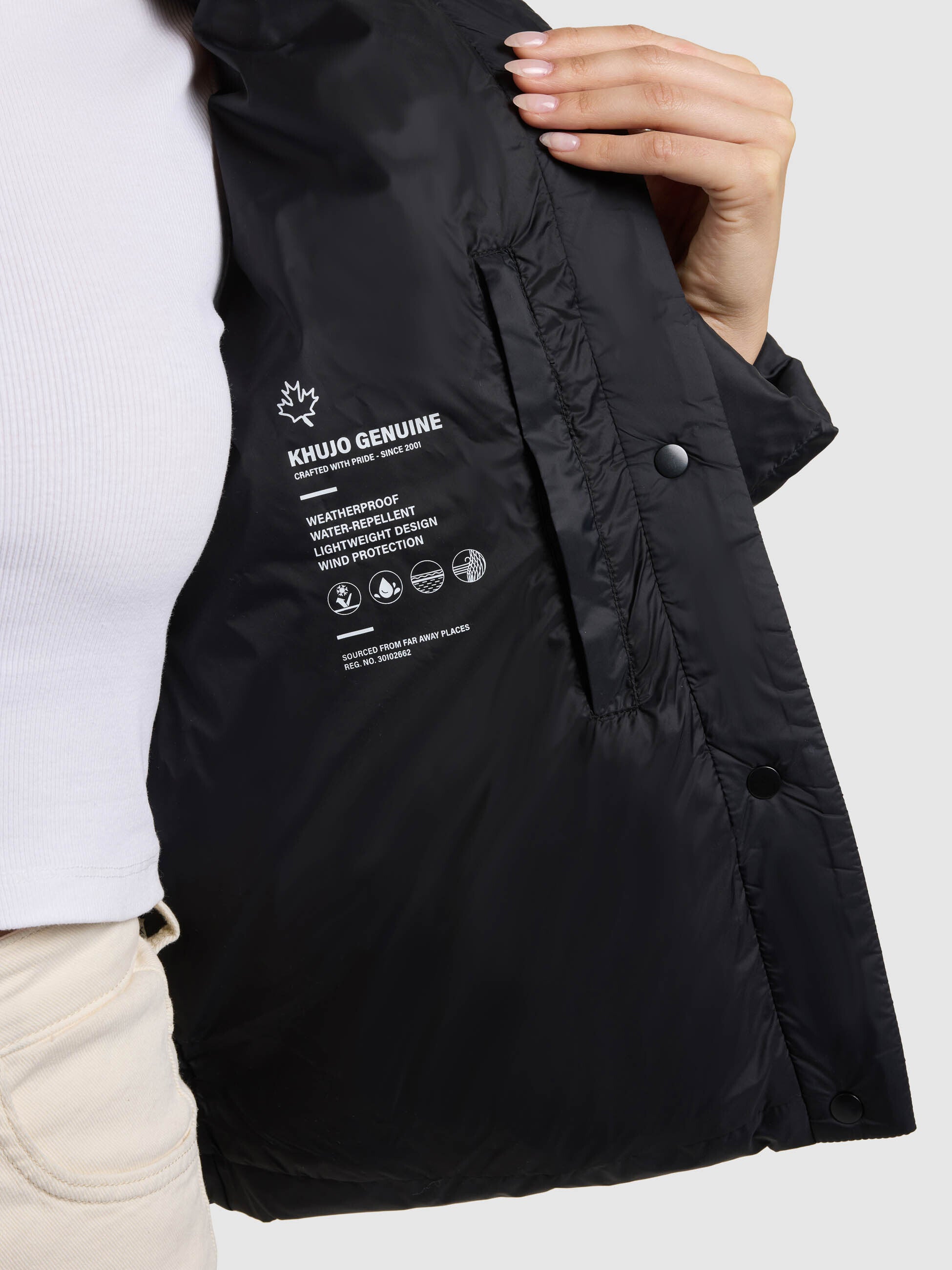 khujo-cinnia-damen-steppjacke-schwarz-mit-g-rtel-regular-fit image 8