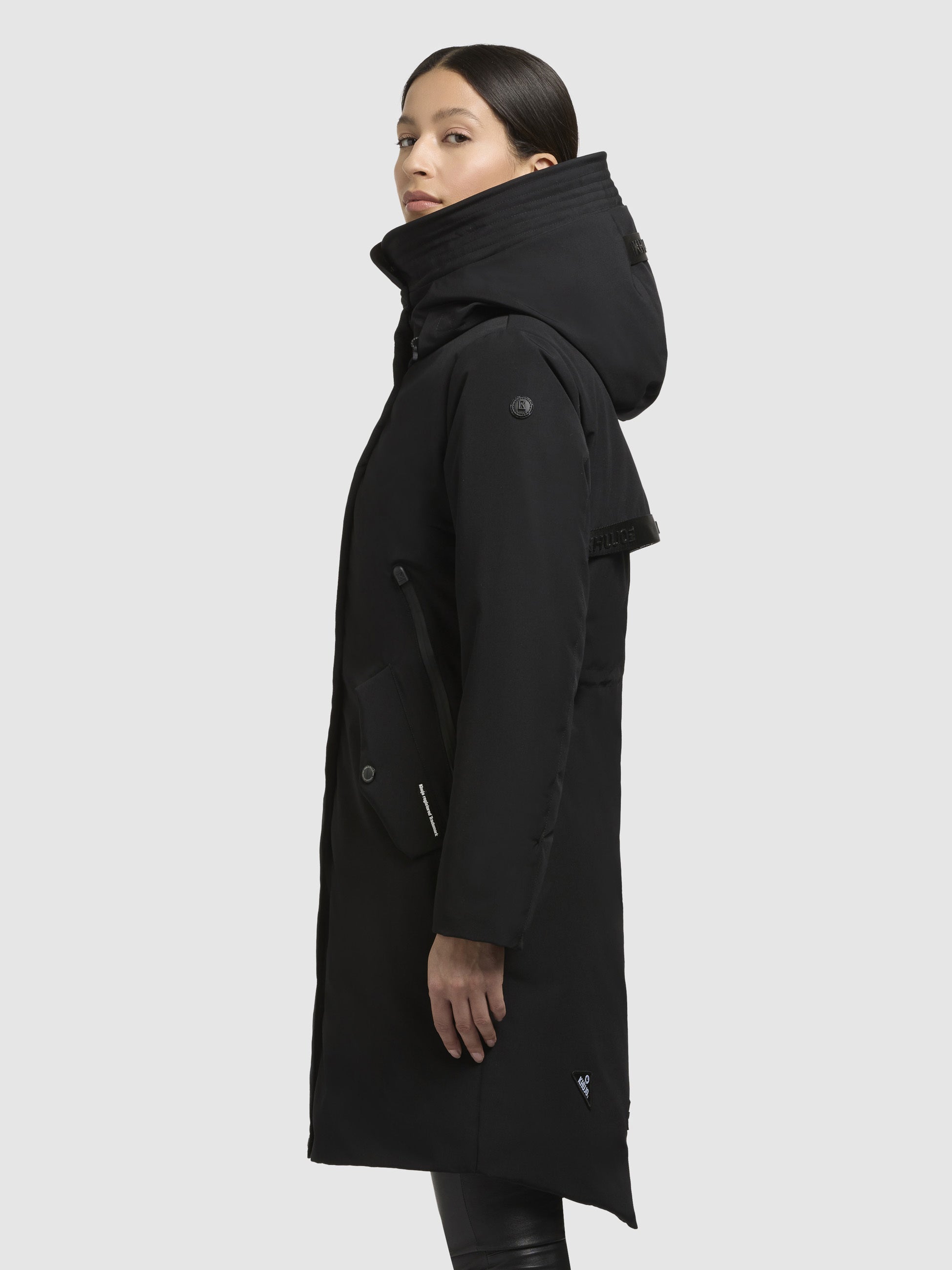 khujo-mantel-charlyn5-schwarz-kurzmantel-winterjacke-damen-mit-kapuze image 5