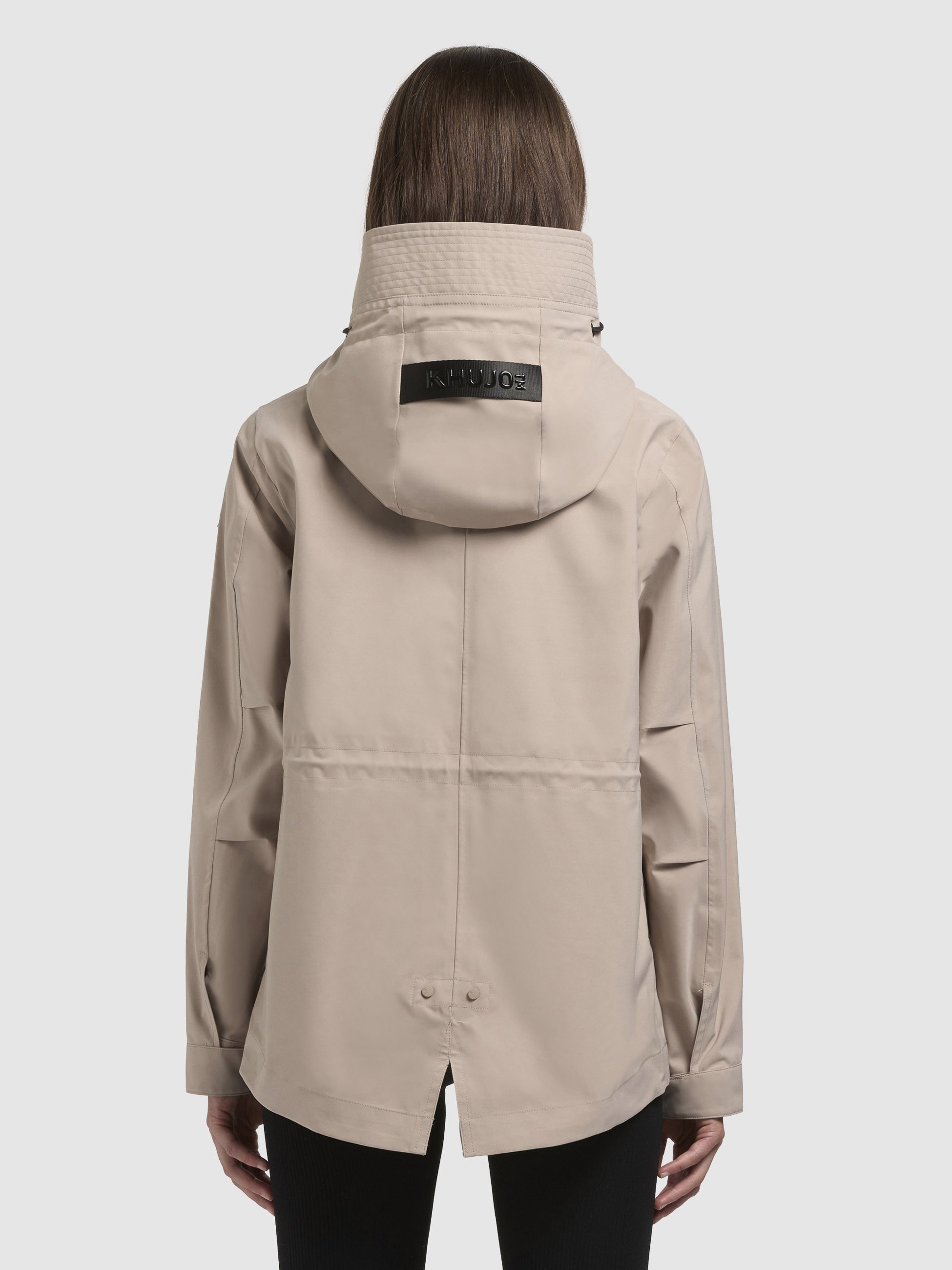 khujo-sang-damen-regenjacke-beige-wasserdicht-mit-geklebten-n-hten image 3