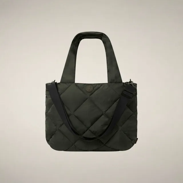 save-the-duck-sely-stepp-tasche-verde-serpente-quilted-bag-mit-trageriemen image 1