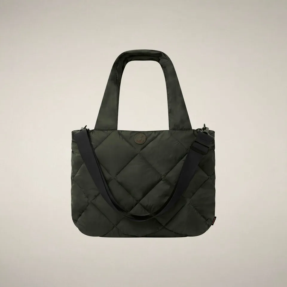 save-the-duck-sely-stepp-tasche-verde-serpente-quilted-bag-mit-trageriemen image 1