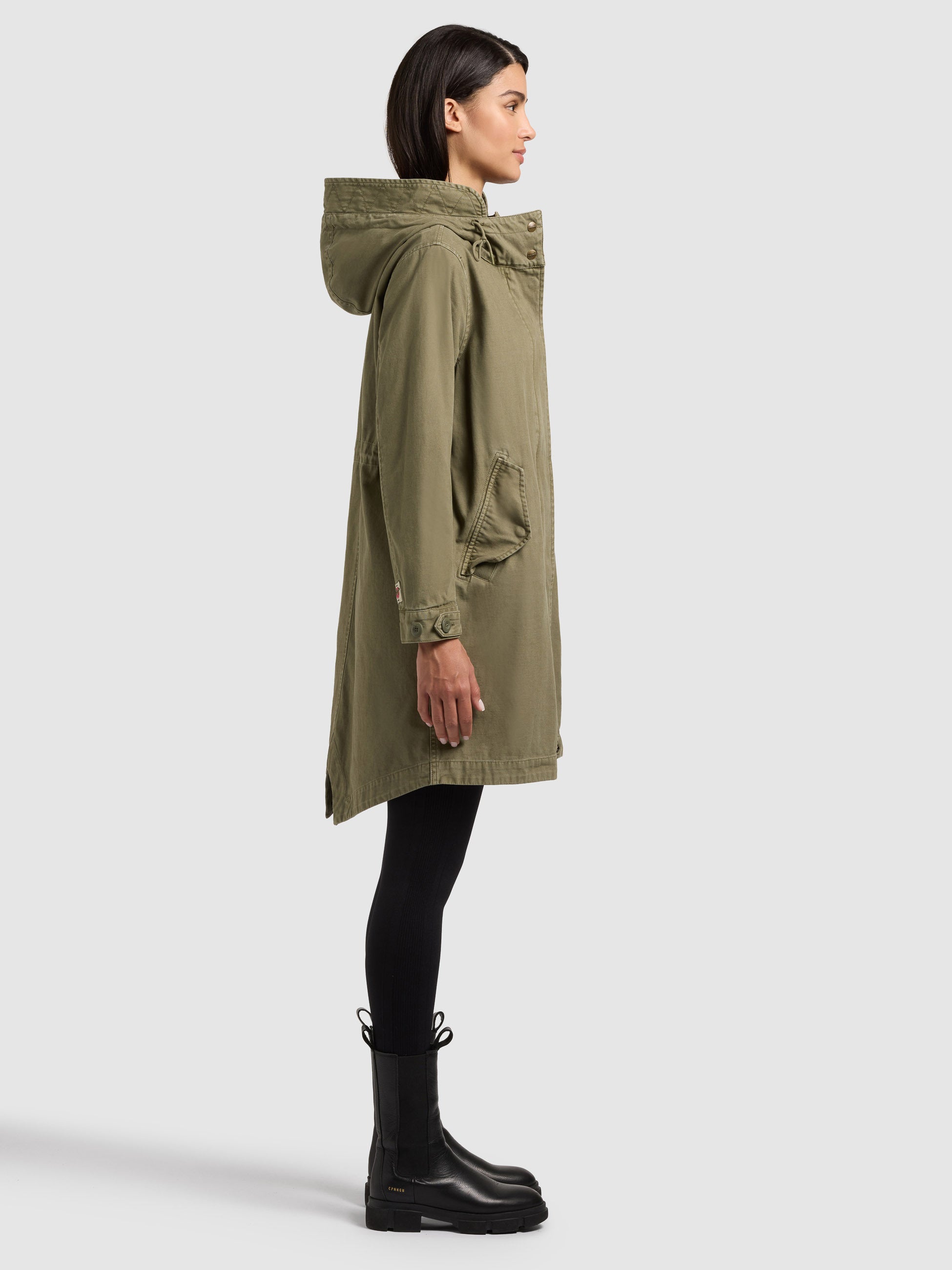 khujo-mantel-freya-olive-parka-im-regular-fit-mit-vintage-look image 6