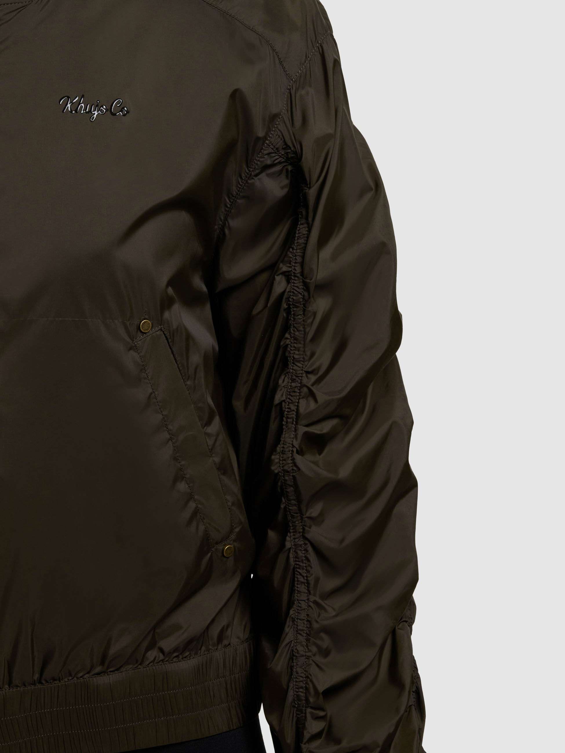 khujo-jacke-tuvay-bomberjacke-blouson-in-olive-aus-fliegerseide image 8