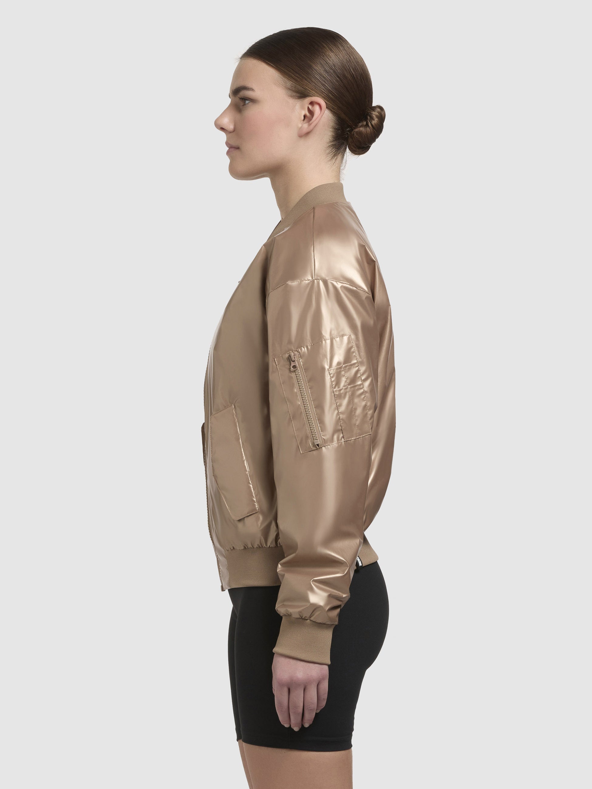 khujo-jacke-aneo-gold-damen-bomberjacke-gl-nzend image 5