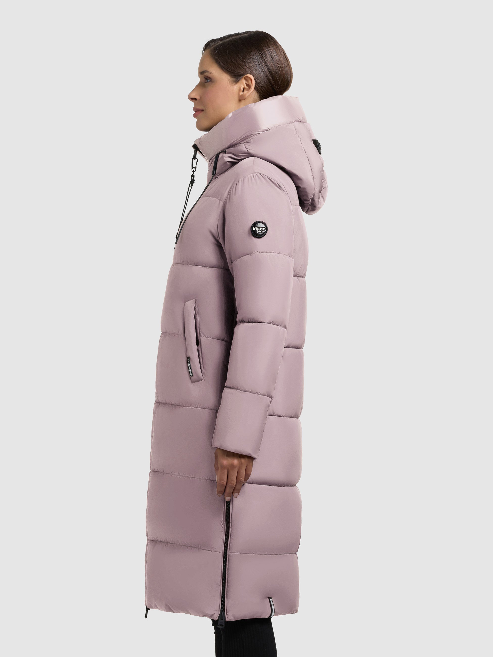 khujo-mantel-nalu-pale-mauve-knielanger-wattierter-steppmantel-damen image 5