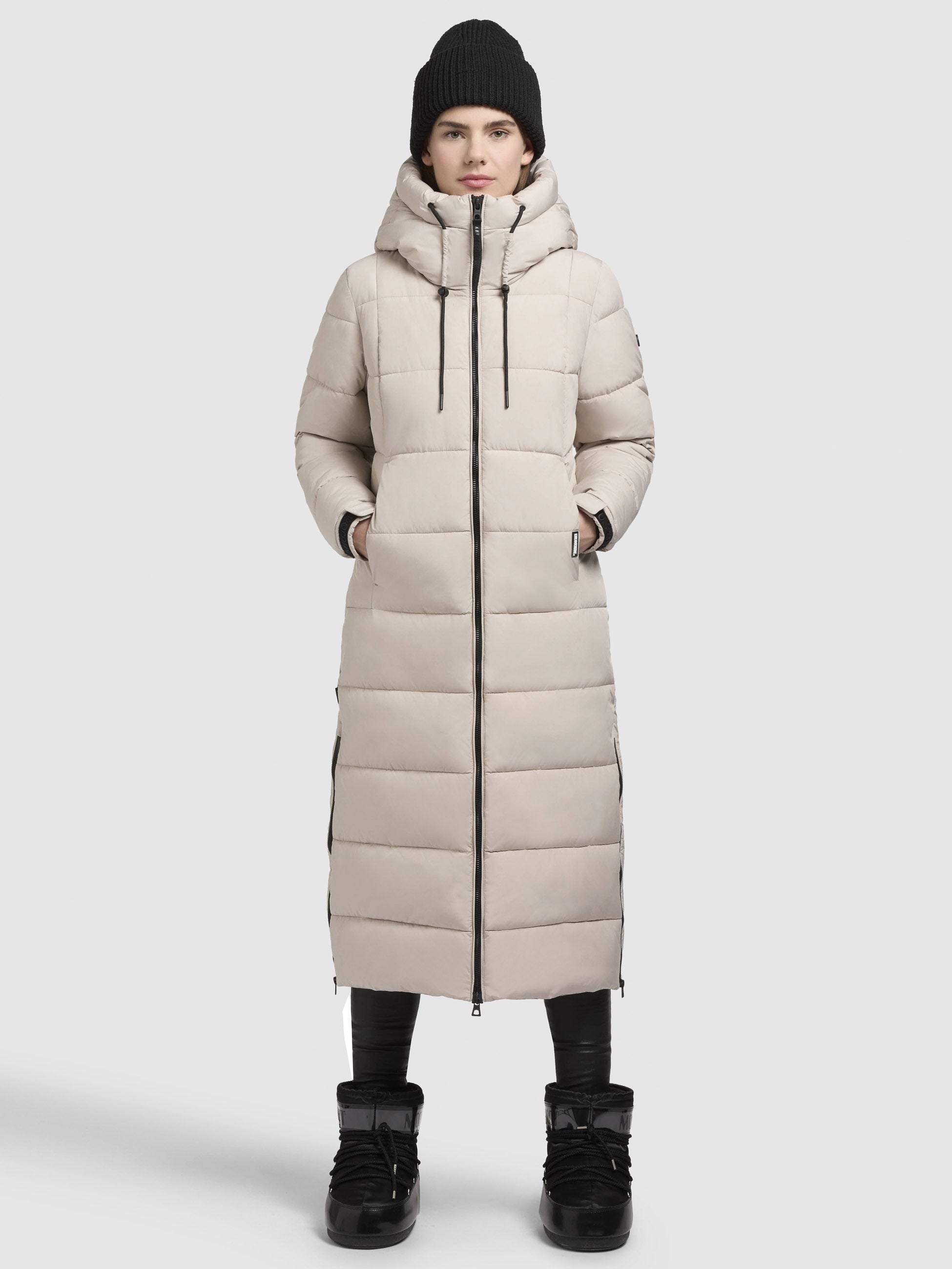 khujo-deria3-damen-wintermantel-hellbeige-slim-fit image 1