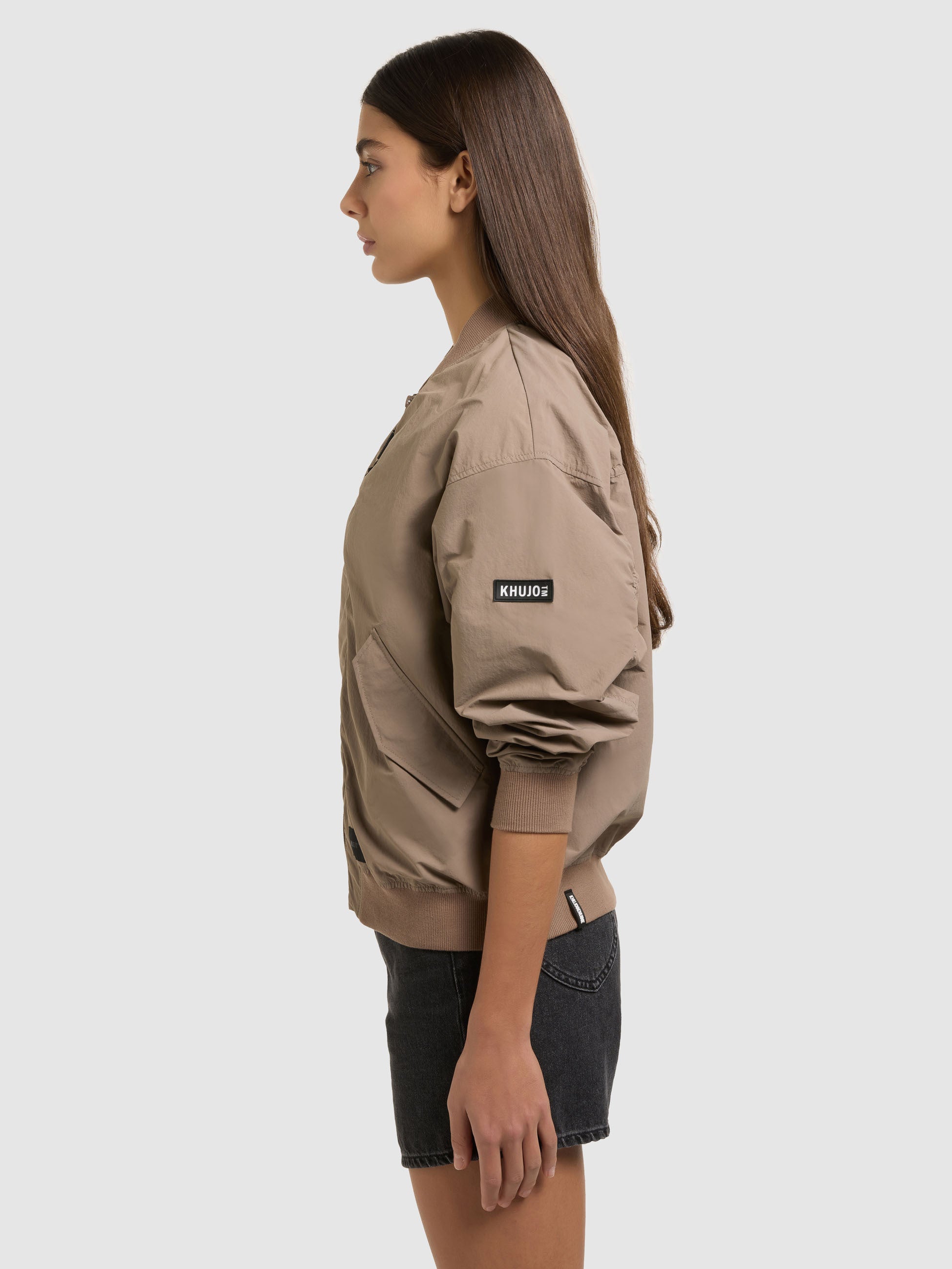 khujo-jacke-facee-with-bag-latte-brown-leichter-blouson-damen image 8