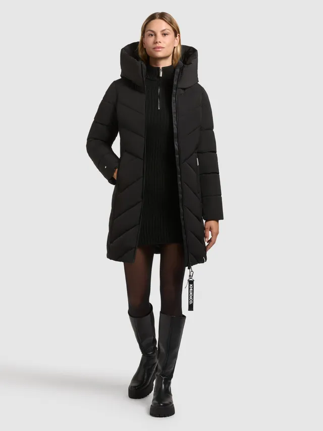 khujo-coat-darka2-black-damen-steppmantel-regular-fit-mit-kapuze image 1