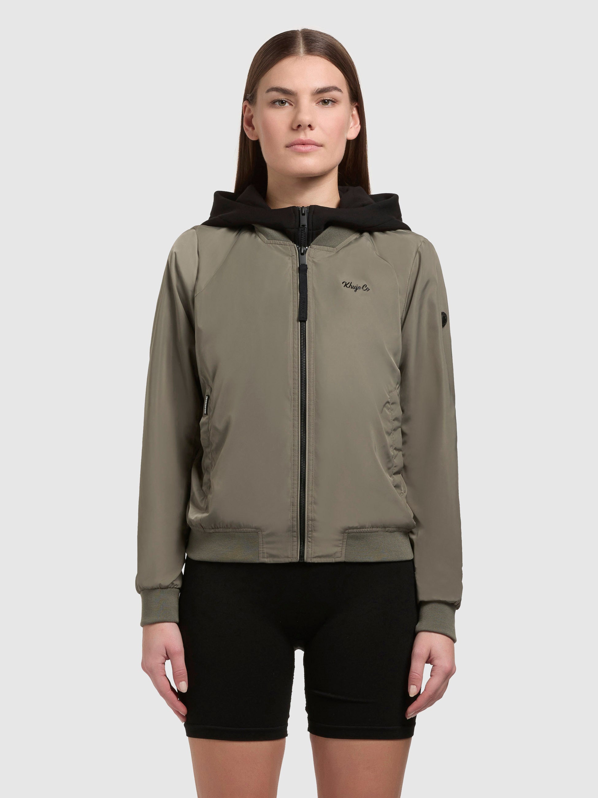 khujo-jacke-seeam-graugr-n-damen-bomberjacke-regular-fit image 4