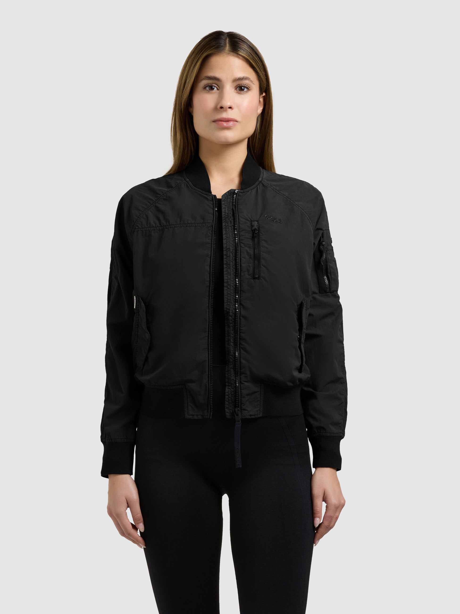 khujo-jacke-zaria-black-damen-bomberjacke-blouson image 1