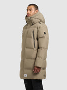 khujo-coat-morse3-lichen-beige-langer-damen-steppmantel image 5