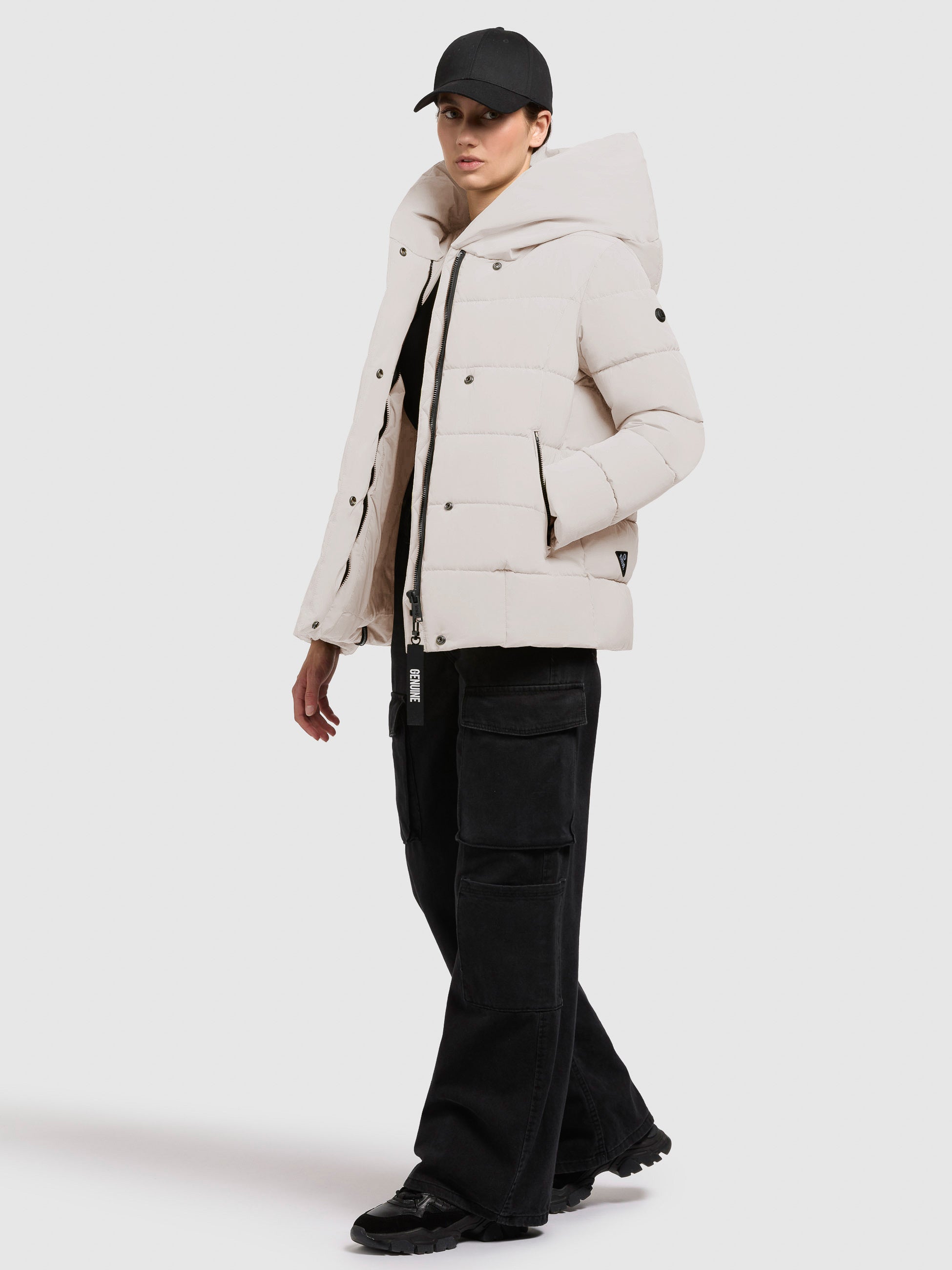 khujo-camea-damen-steppjacke-cremewei-regular-fit image 2