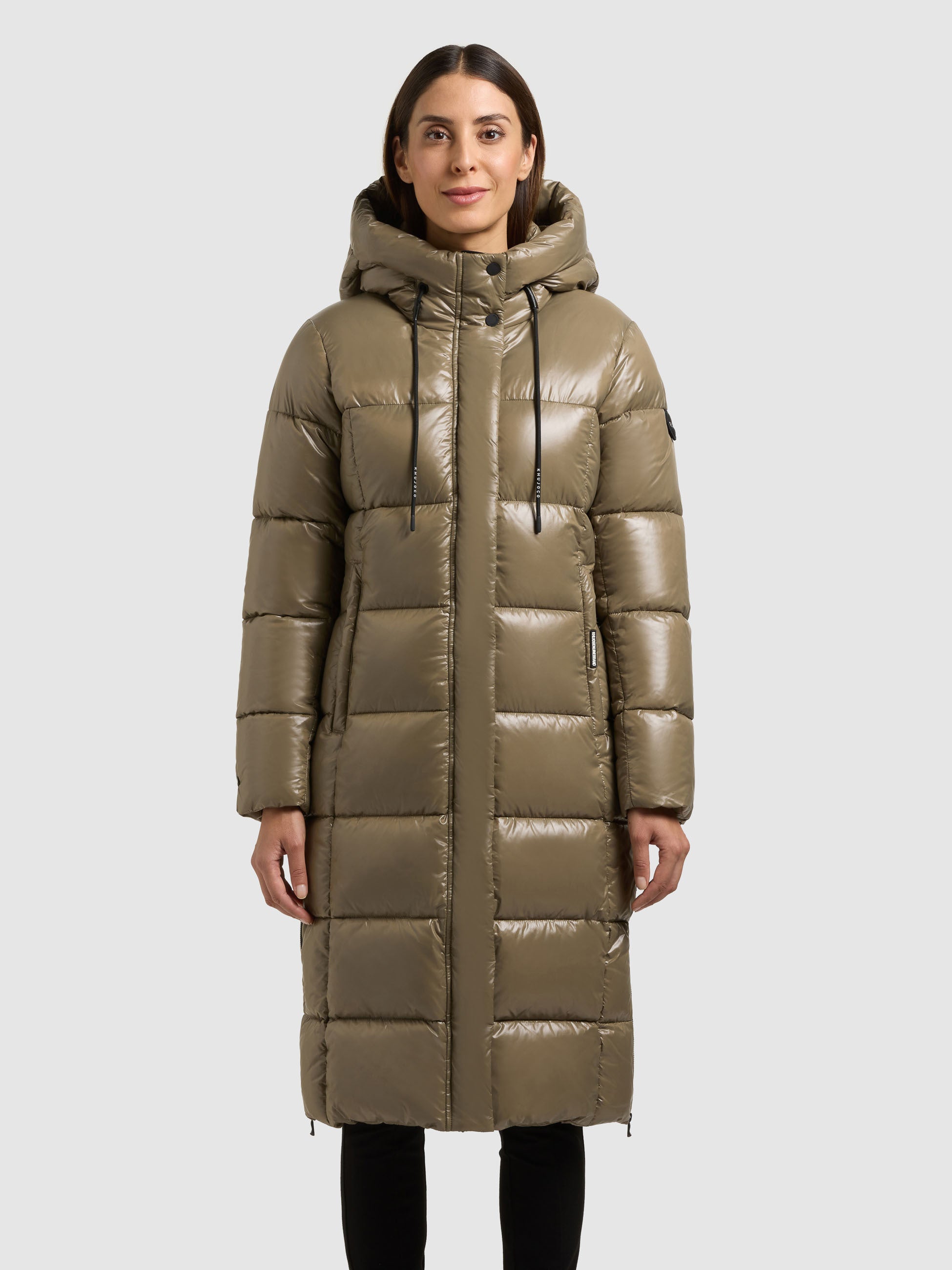 khujo-mantel-willa-cane-brown-damen-winter-steppmantel-knielang-mit-kapuze image 4