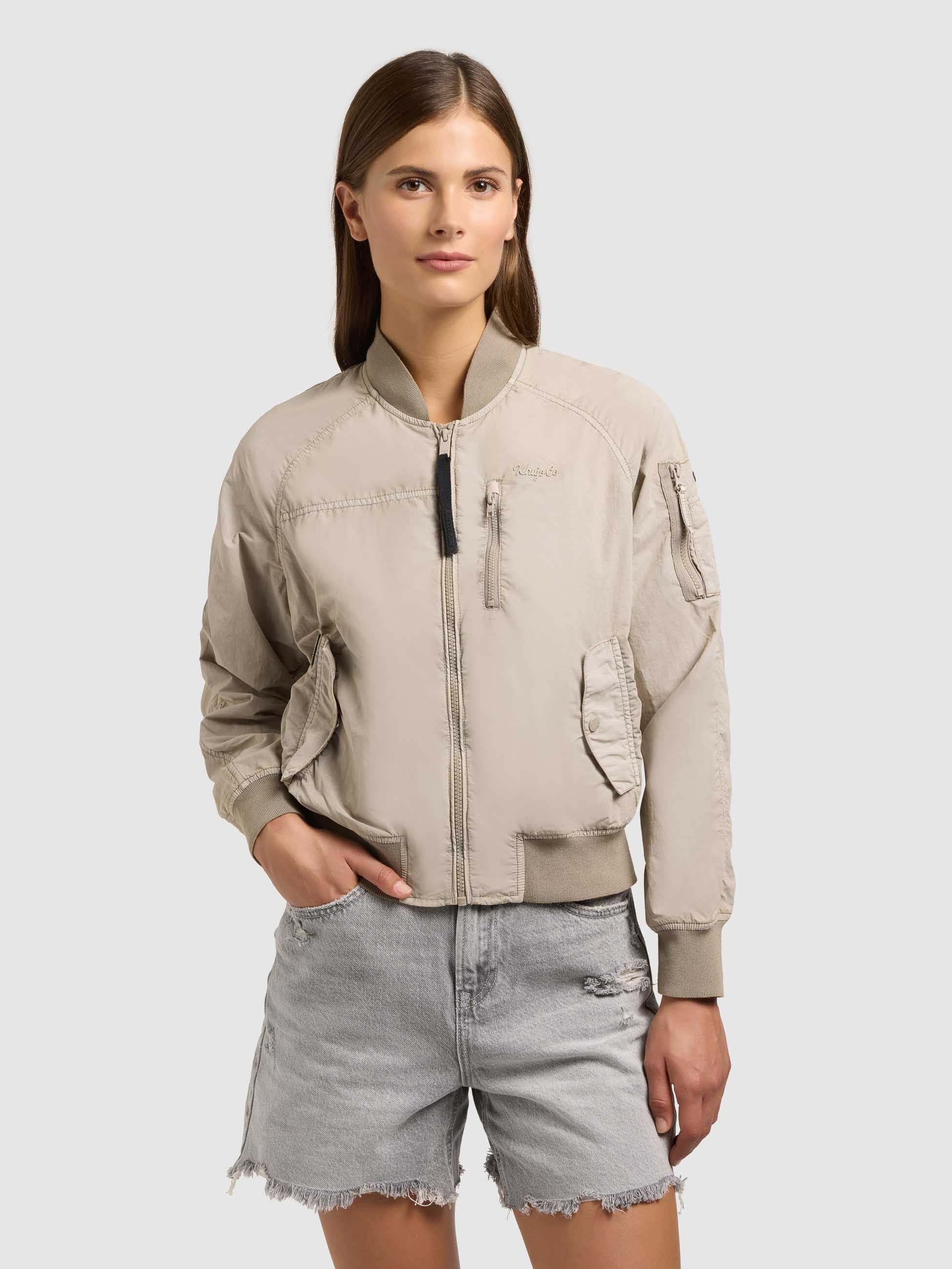khujo-zaria-damen-bomberjacke-bone-beige-leicht-ungef-ttert-vintage image 7