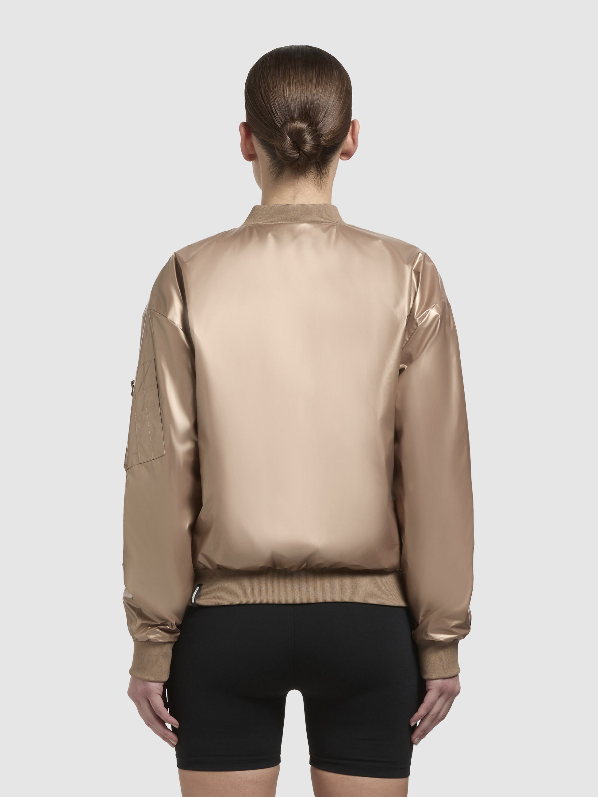 khujo-jacke-aneo-gold-damen-bomberjacke-gl-nzend image 3