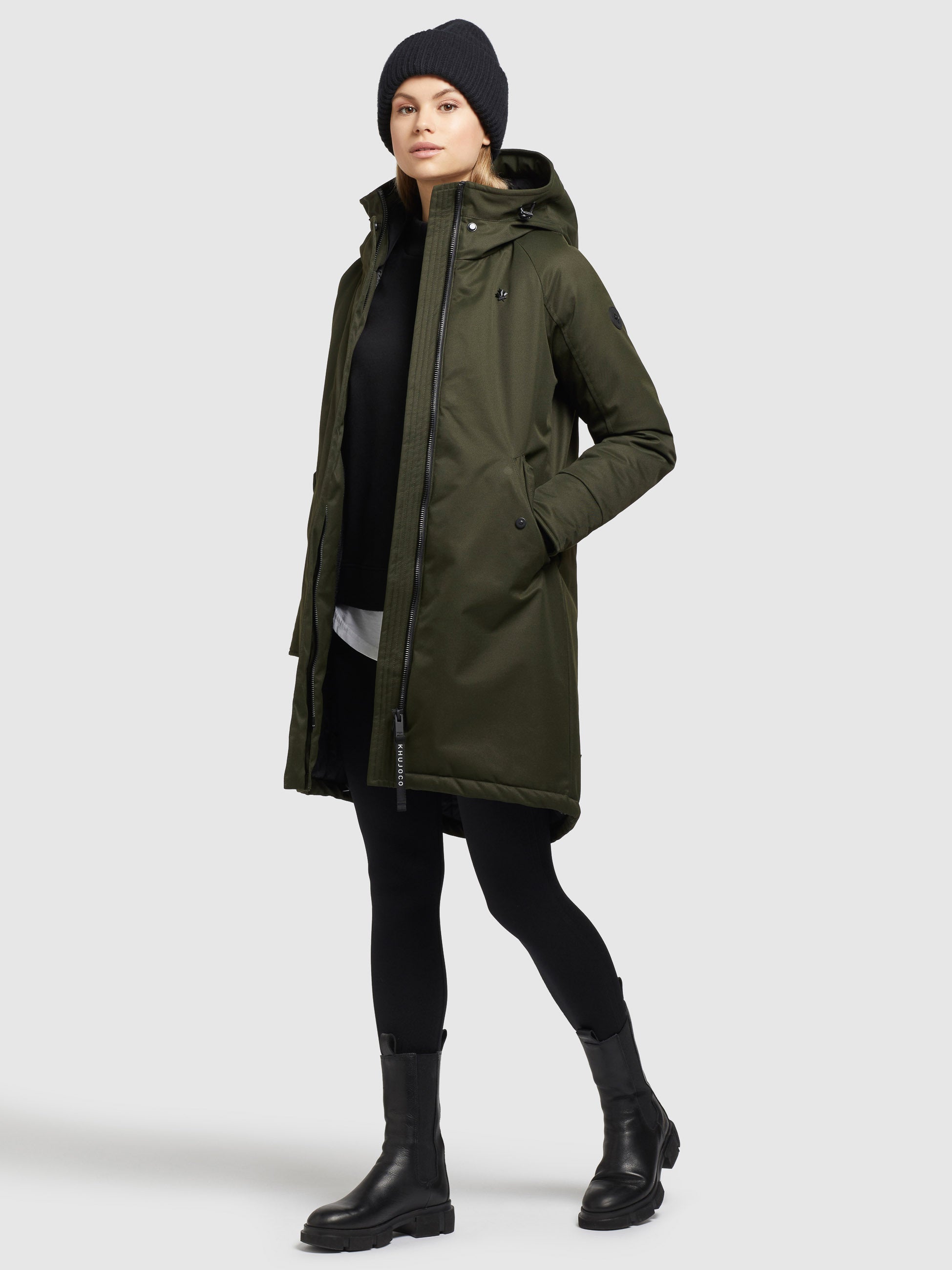khujo-mantel-laria-dunkelgr-n-warmer-damen-parka-regular-fit image 5