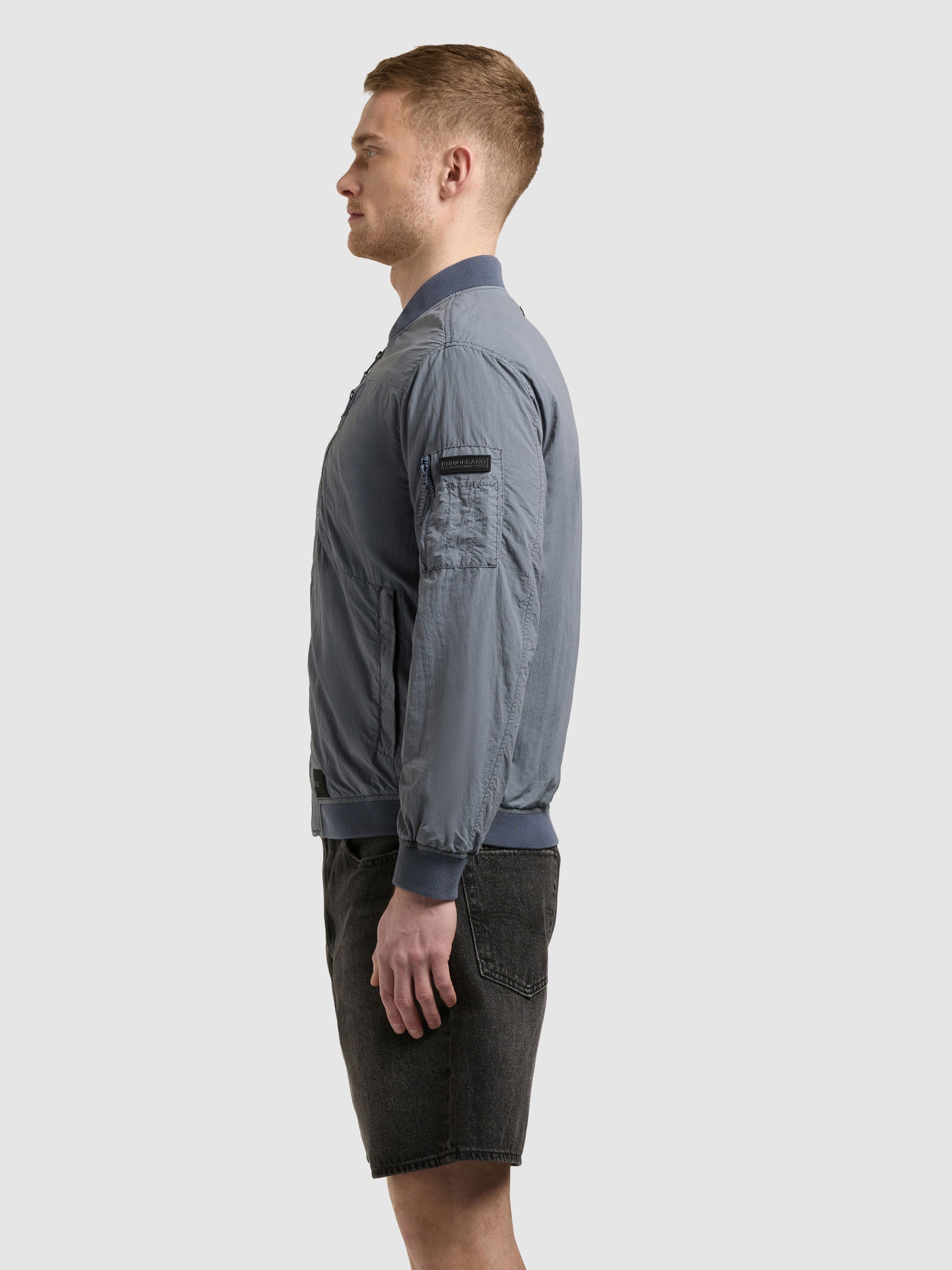 khujo-ibe-blousonjacke-misty-blue-garment-dye image 5