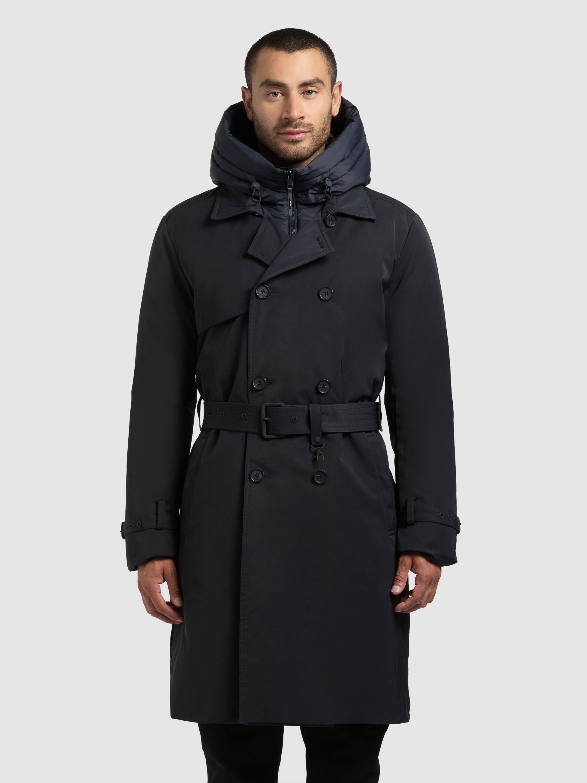 khujo-mantel-tarm-port-blue-trenchcoat-wattiert-mit-stepp-einsatz image 4