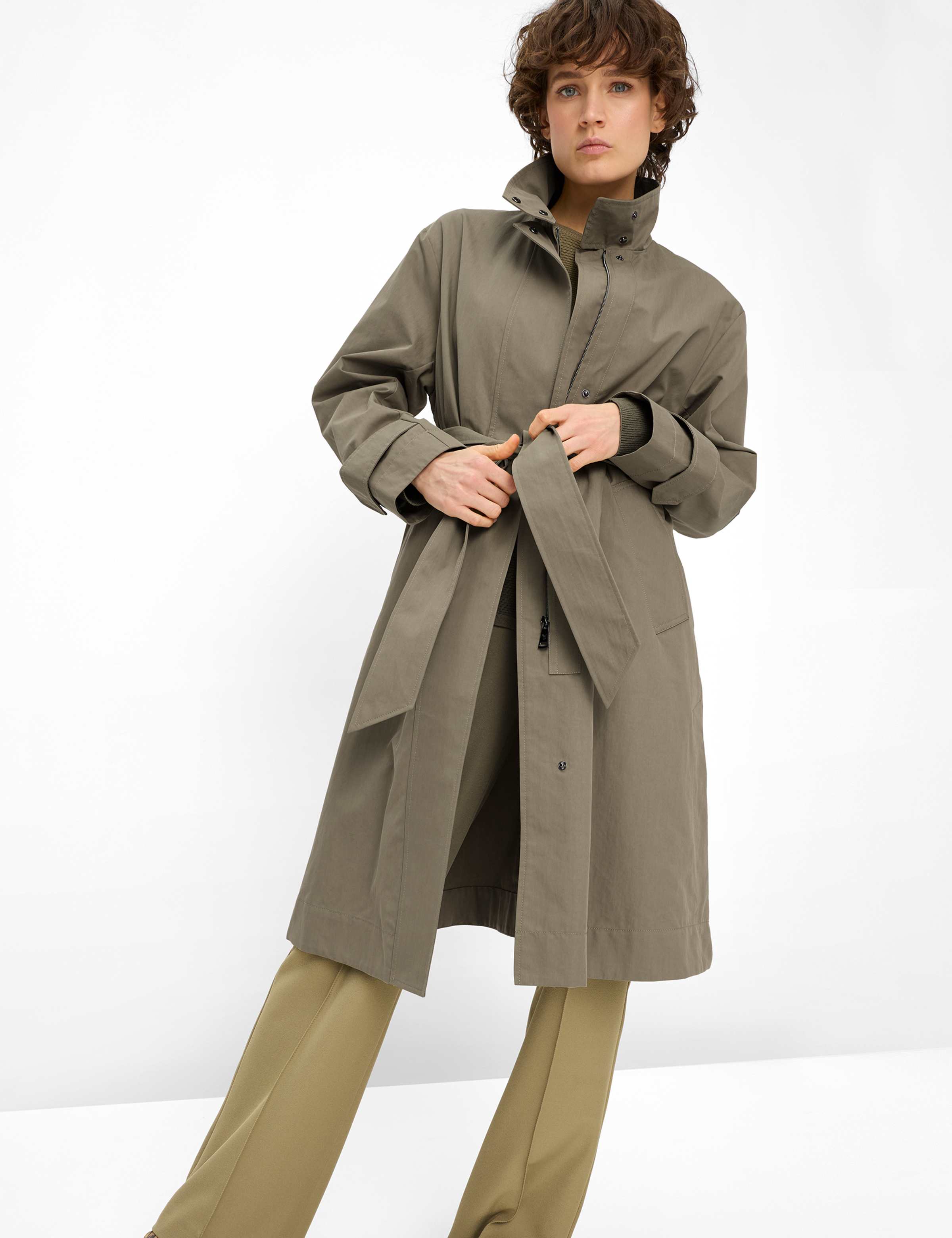 fuchs-schmitt-leichtmantel-bristol-damen-citymantel-mit-bindeg-rtel image 1